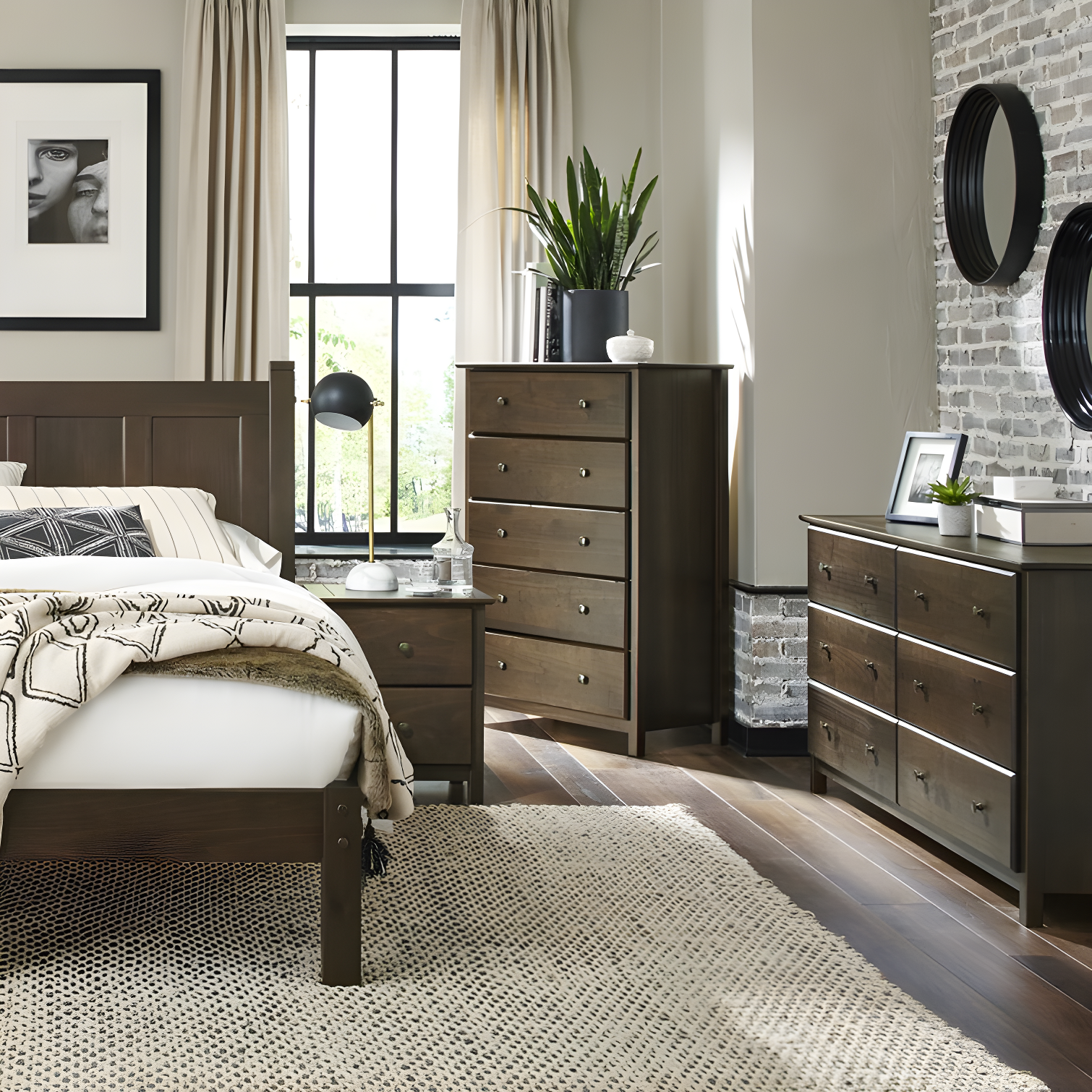 Shaker Solid Wood 63.75'' W 6 - Drawer Dresser