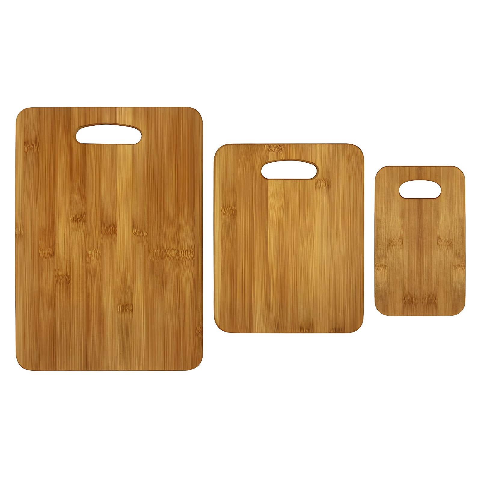 Oceanstar Design 3 Piece Bamboo Cutting Board Set