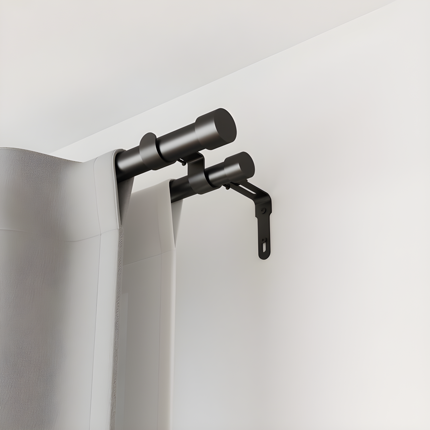 Cappa Drapery Solutions Double Curtain Rod