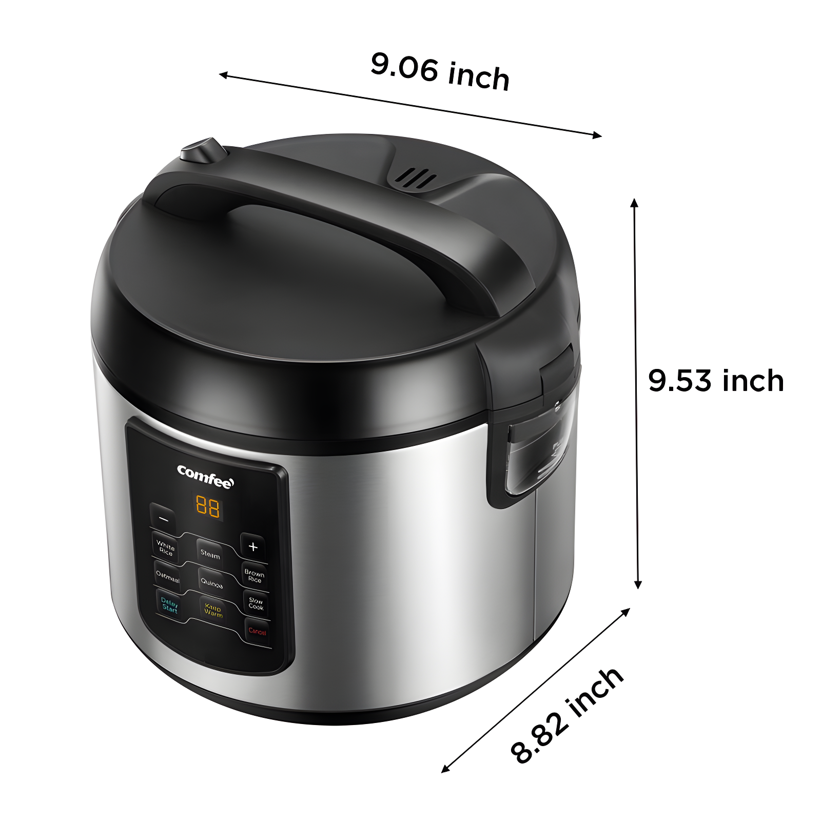 Comfee' Comfee' 8 Cup 6-in-1 Rice Cooker