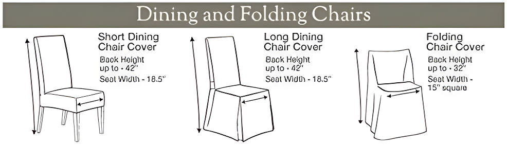 Scroll Classic Box Cushion Dining Chair Slipcover