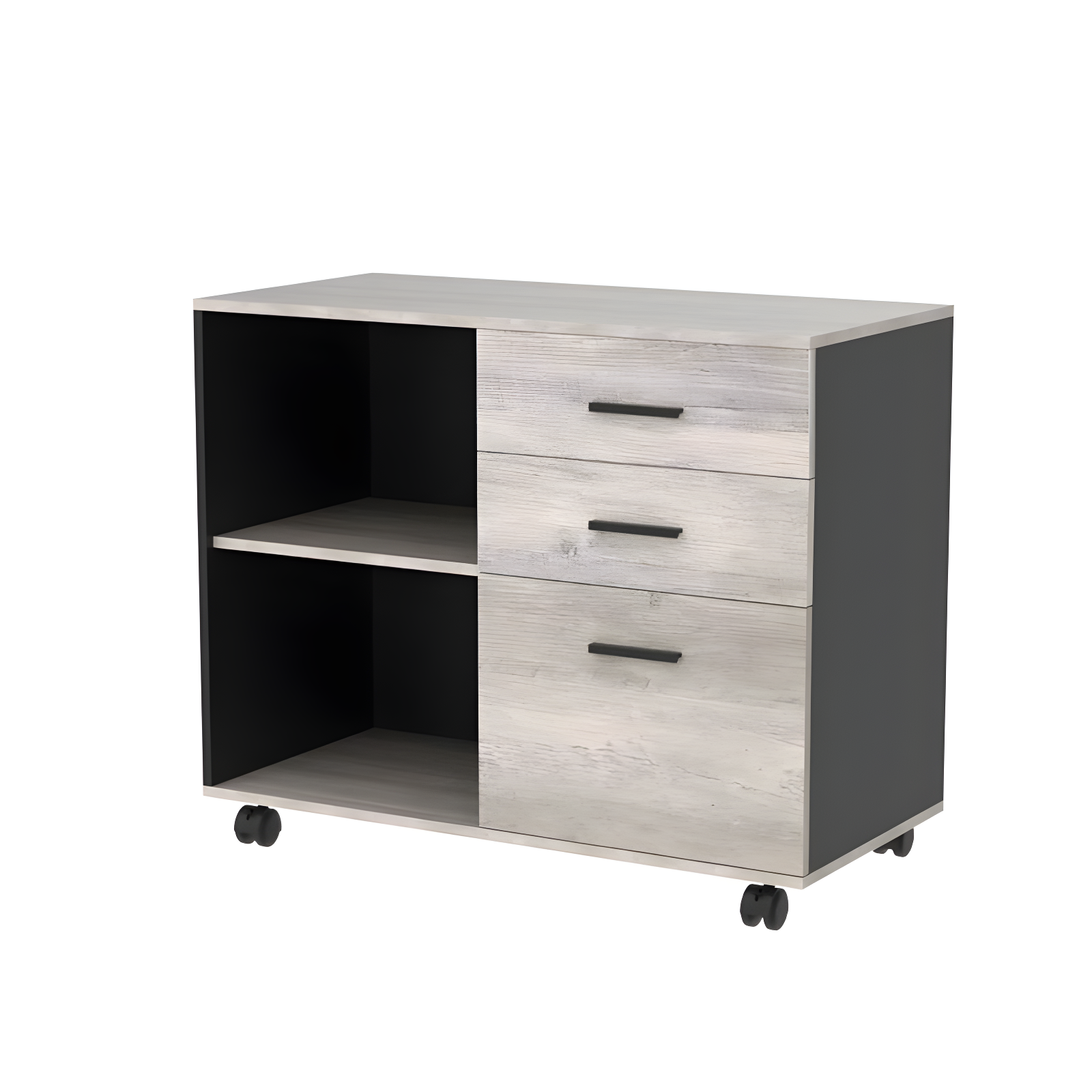 MOHAAB 24.7" H x 31.3" W Printer Stand with Wheels