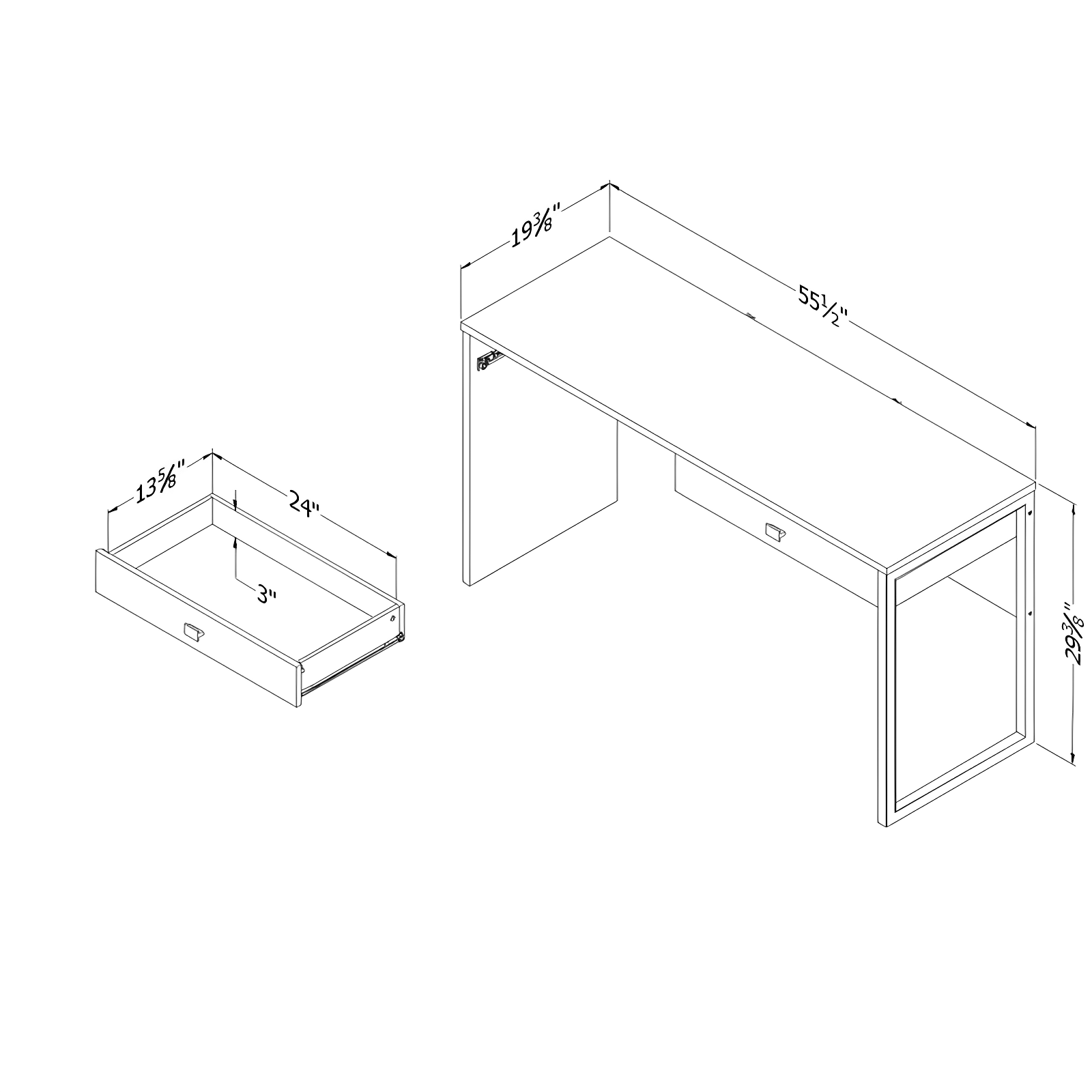 South Shore Interface Writing Desk