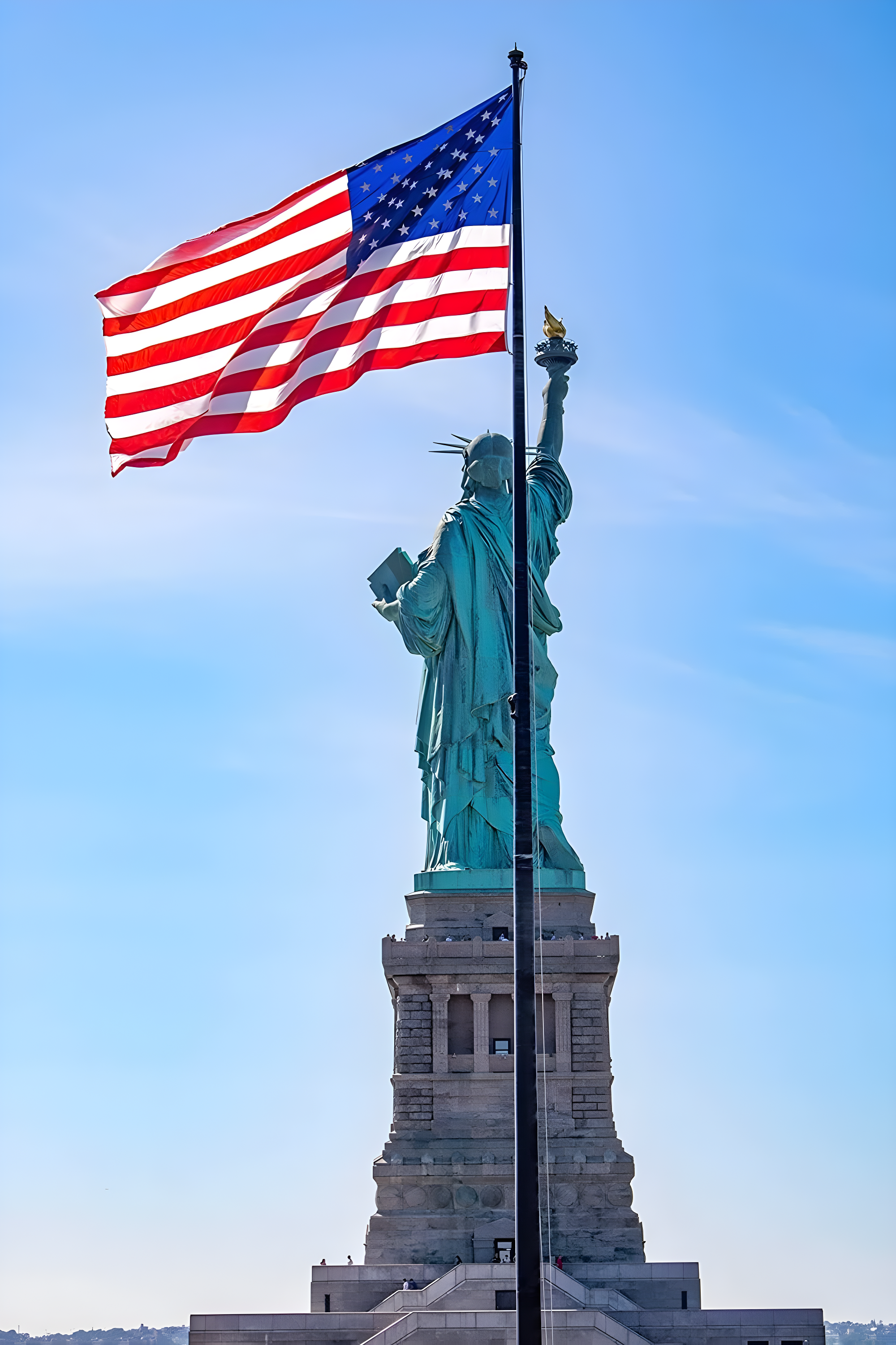 American Flag 3x5 Waterproof Outdoor, Heavy Duty Fade Resistant Bright Color - Long Lasting Polyester Cotton Blend with Brass Grommets