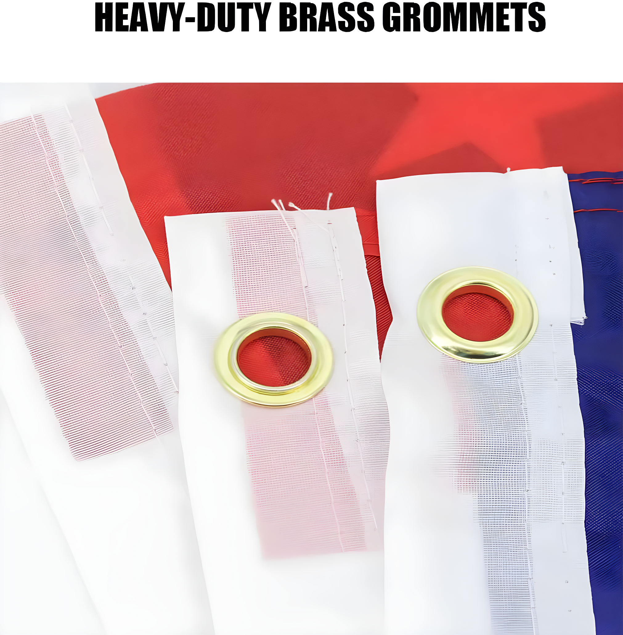 American Flag 3x5 Waterproof Outdoor, Heavy Duty Fade Resistant Bright Color - Long Lasting Polyester Cotton Blend with Brass Grommets