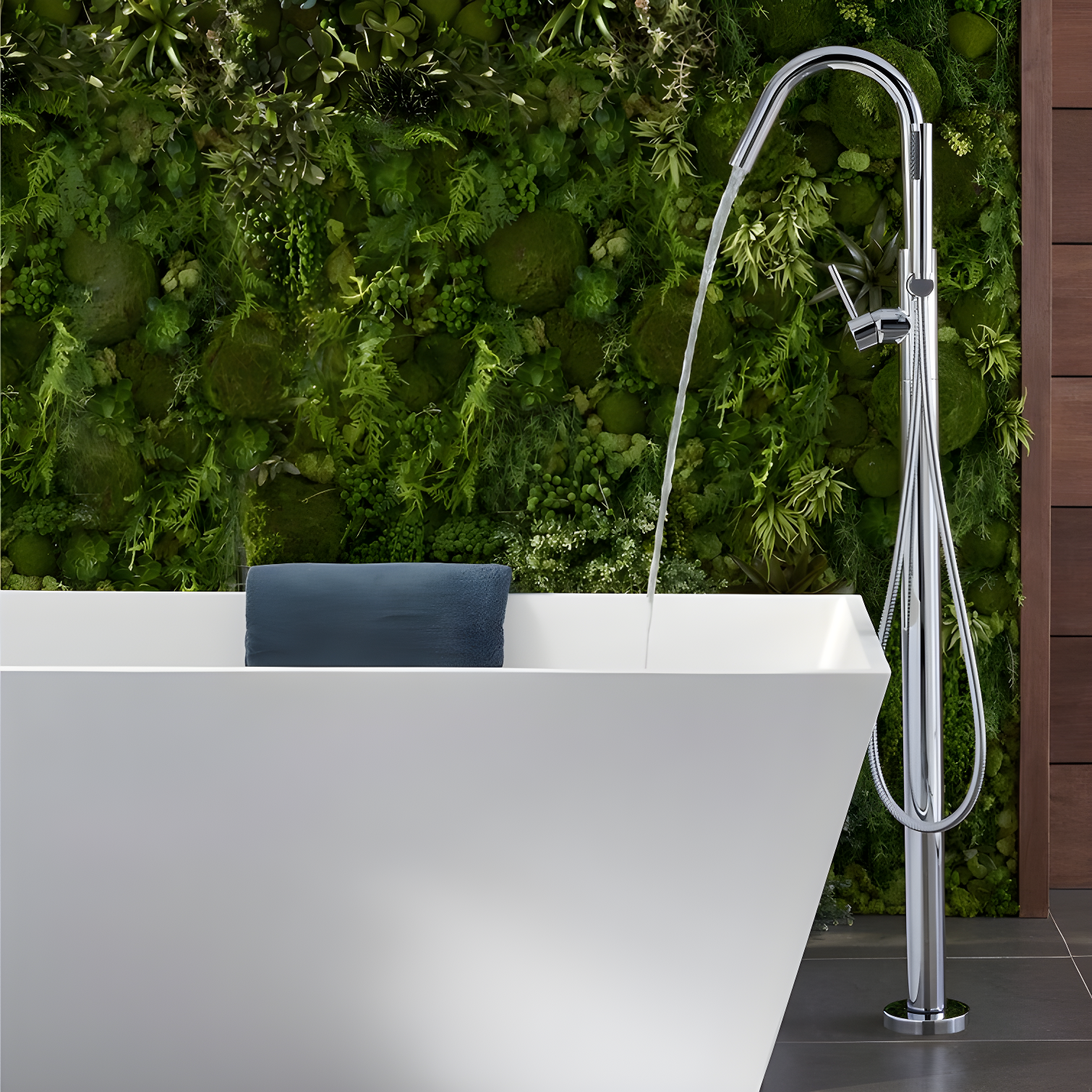 Pfister LG6-1MFC Single Handle Floor Mounted Freestanding Tub Filler Trim