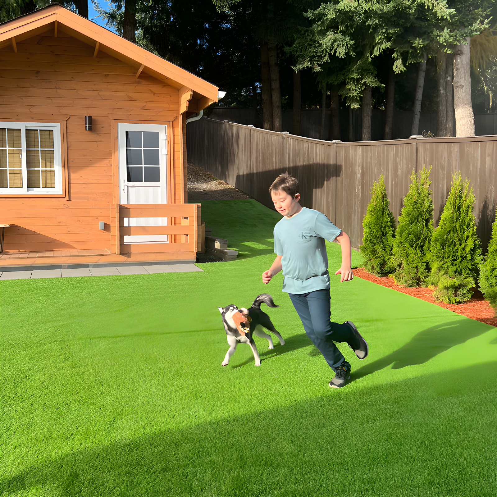 ALEKO Artificial Grass Turf Rug and Roll