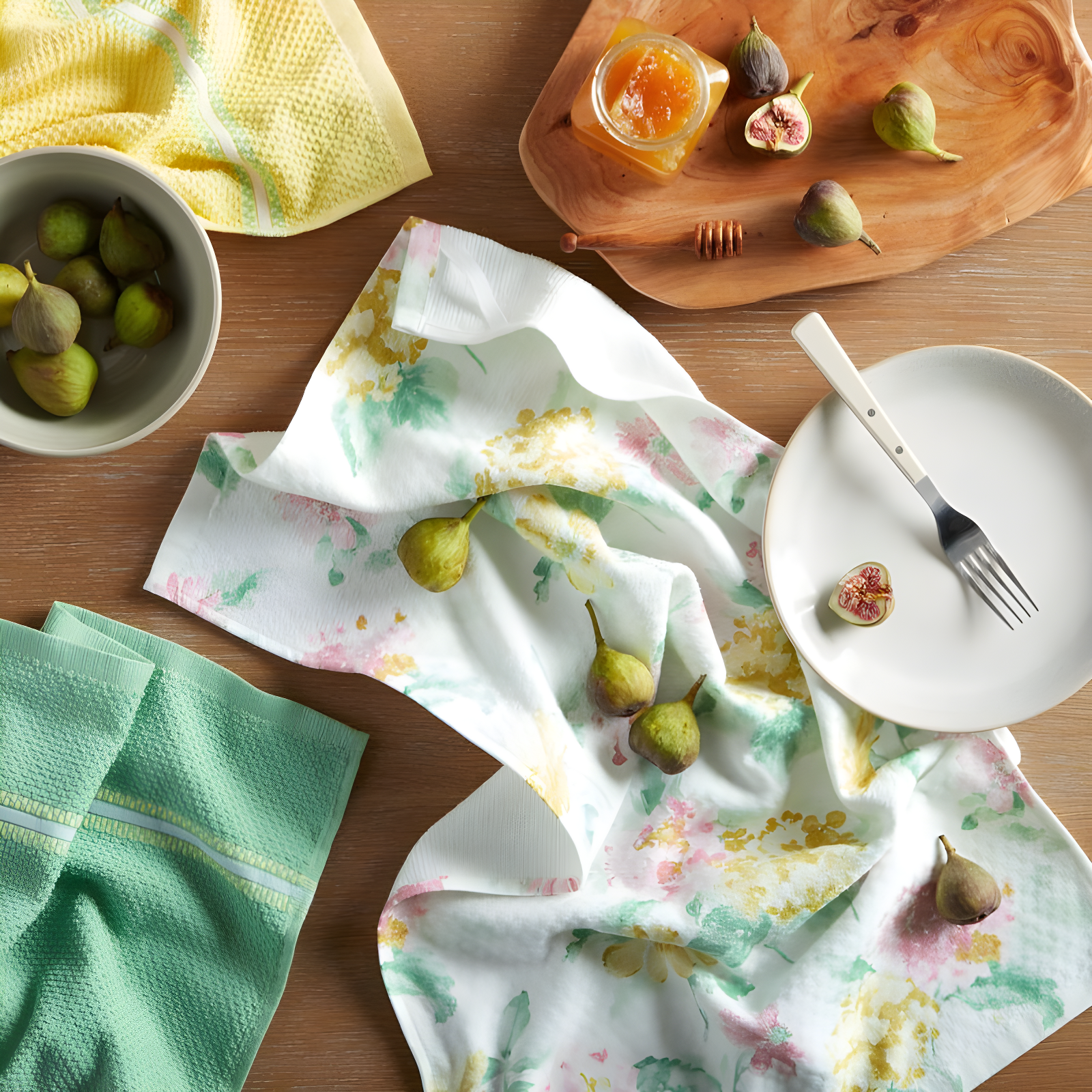 Martha Stewart Martha Stewart Amber Floral Kitchen Towel Set 4-Pack