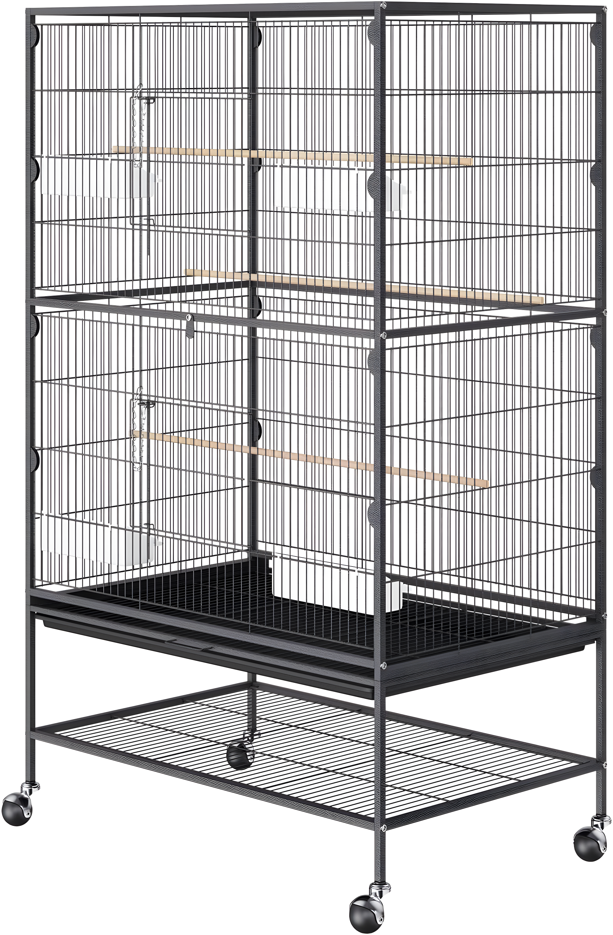 VEVOR Carbon Steel Flight Bird Cage for Parakeets, Cockatiels, Parrots 31*20*52inches