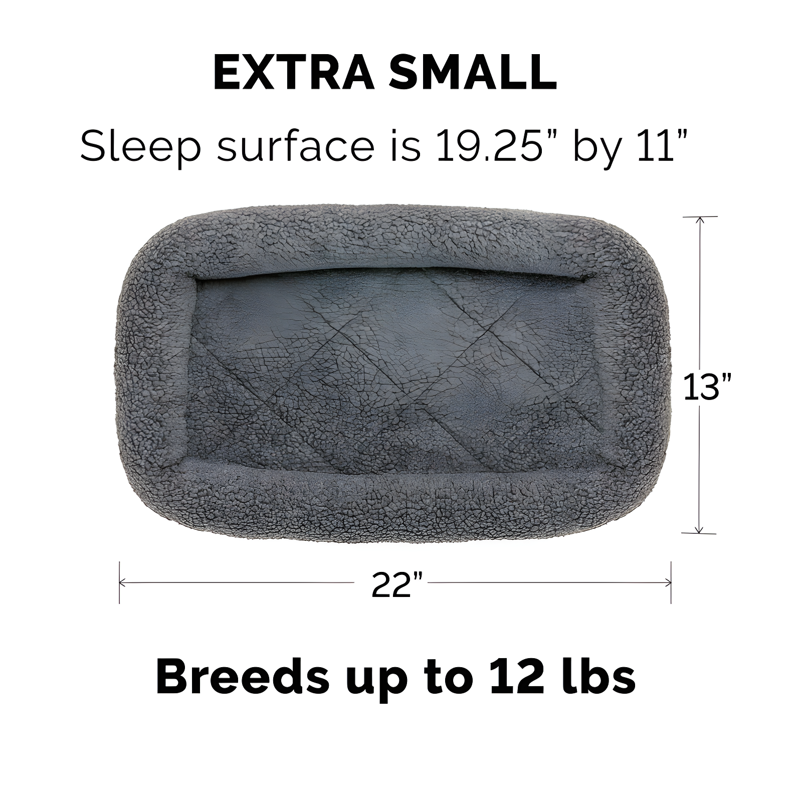 Faux Lambswool Crate Bolster Pet Bed