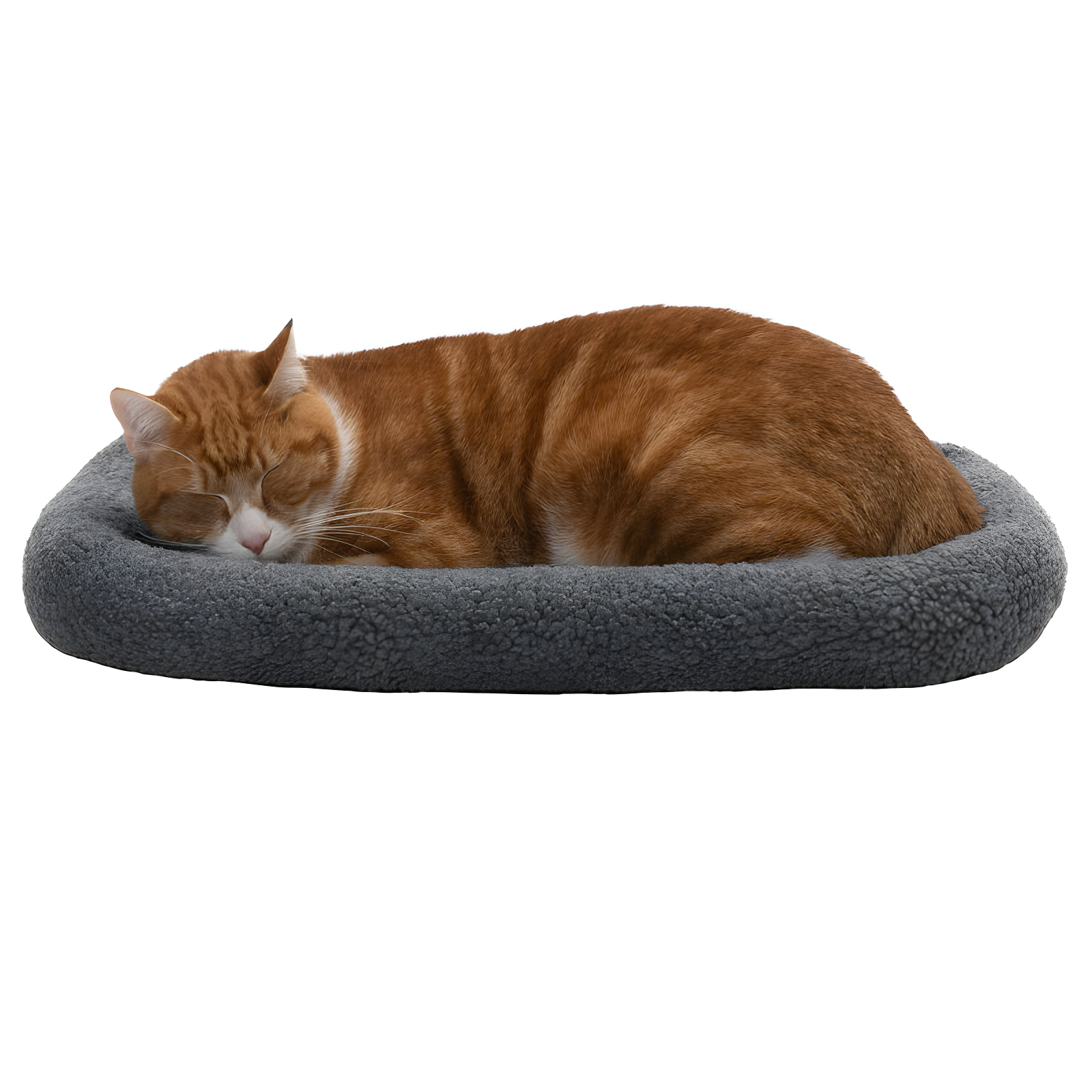 Faux Lambswool Crate Bolster Pet Bed
