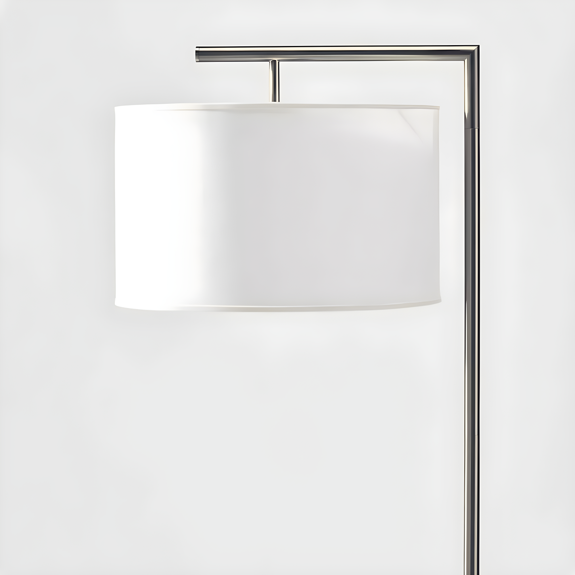 Montage Modern 60 in. Mid-Century Modern LED Floor Lamp with Fabric Drum Shade
