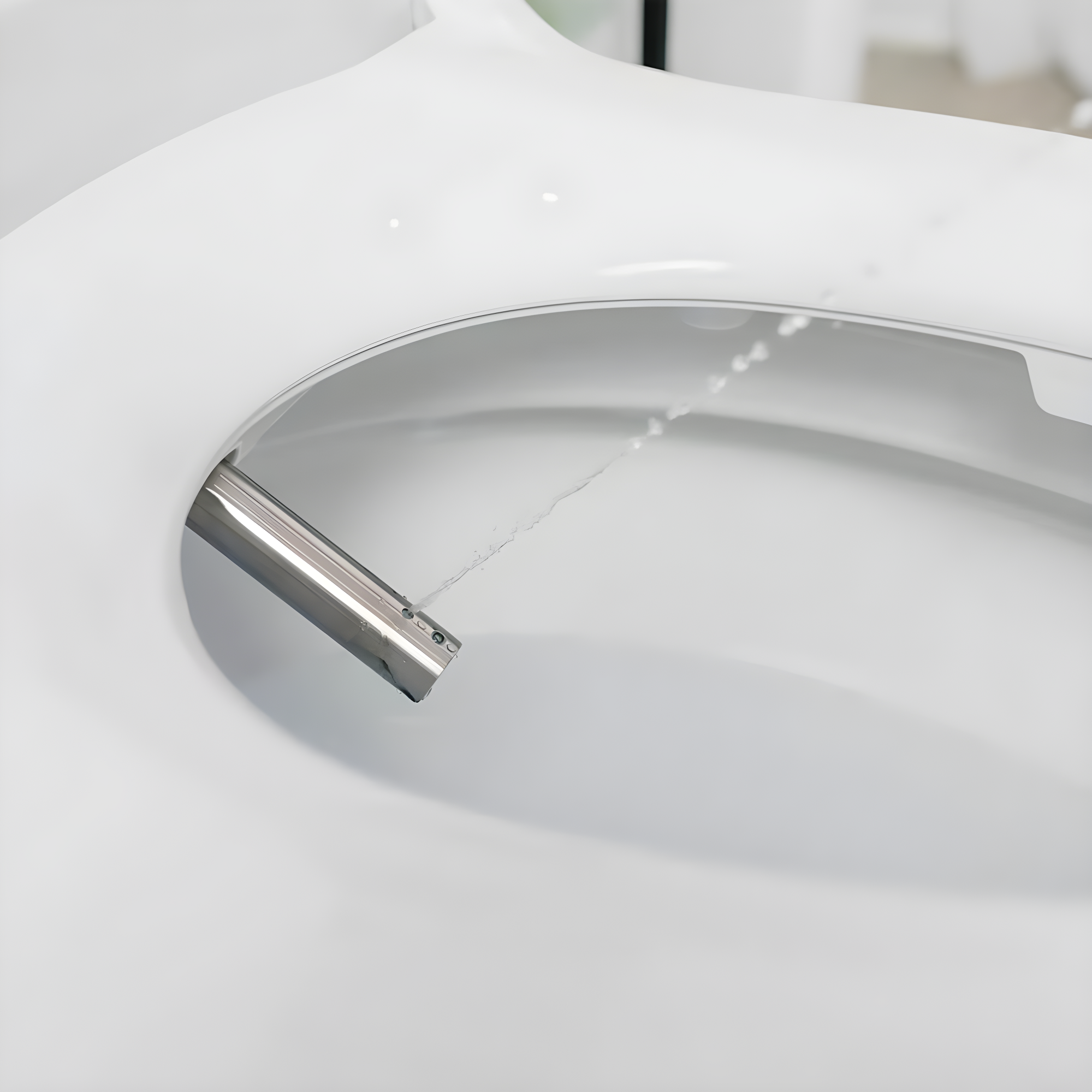 OmigoGS Essential Bidet Toilet Seat, Round White