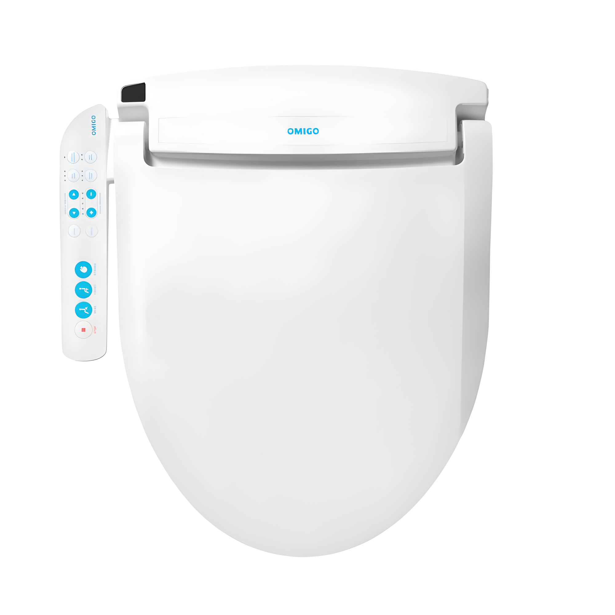 OmigoGS Essential Bidet Toilet Seat, Round White