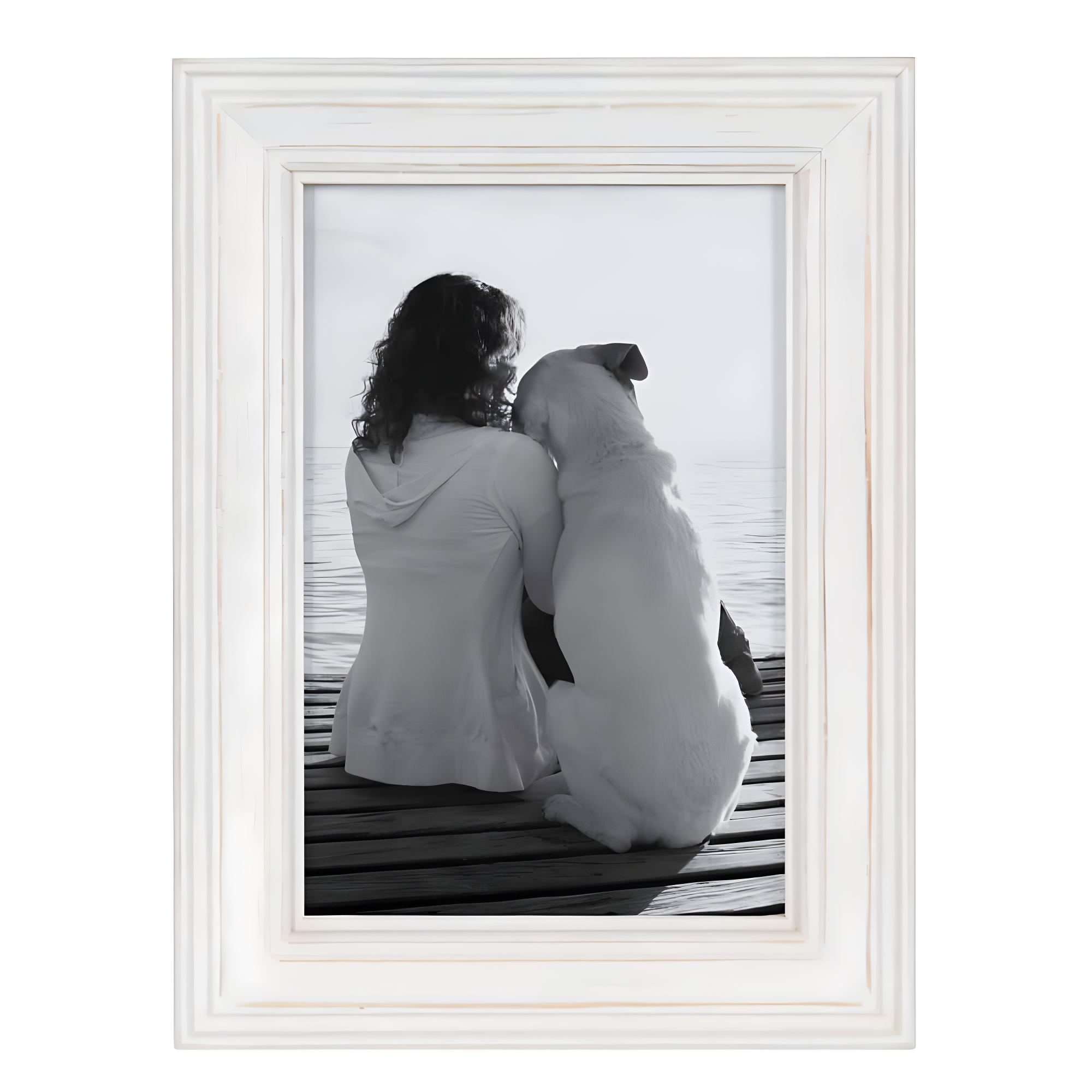 10pc Bordeaux Frame Box Set Matte White - Kate & Laurel All Things Decor: Wall Display, Modern Decor Style