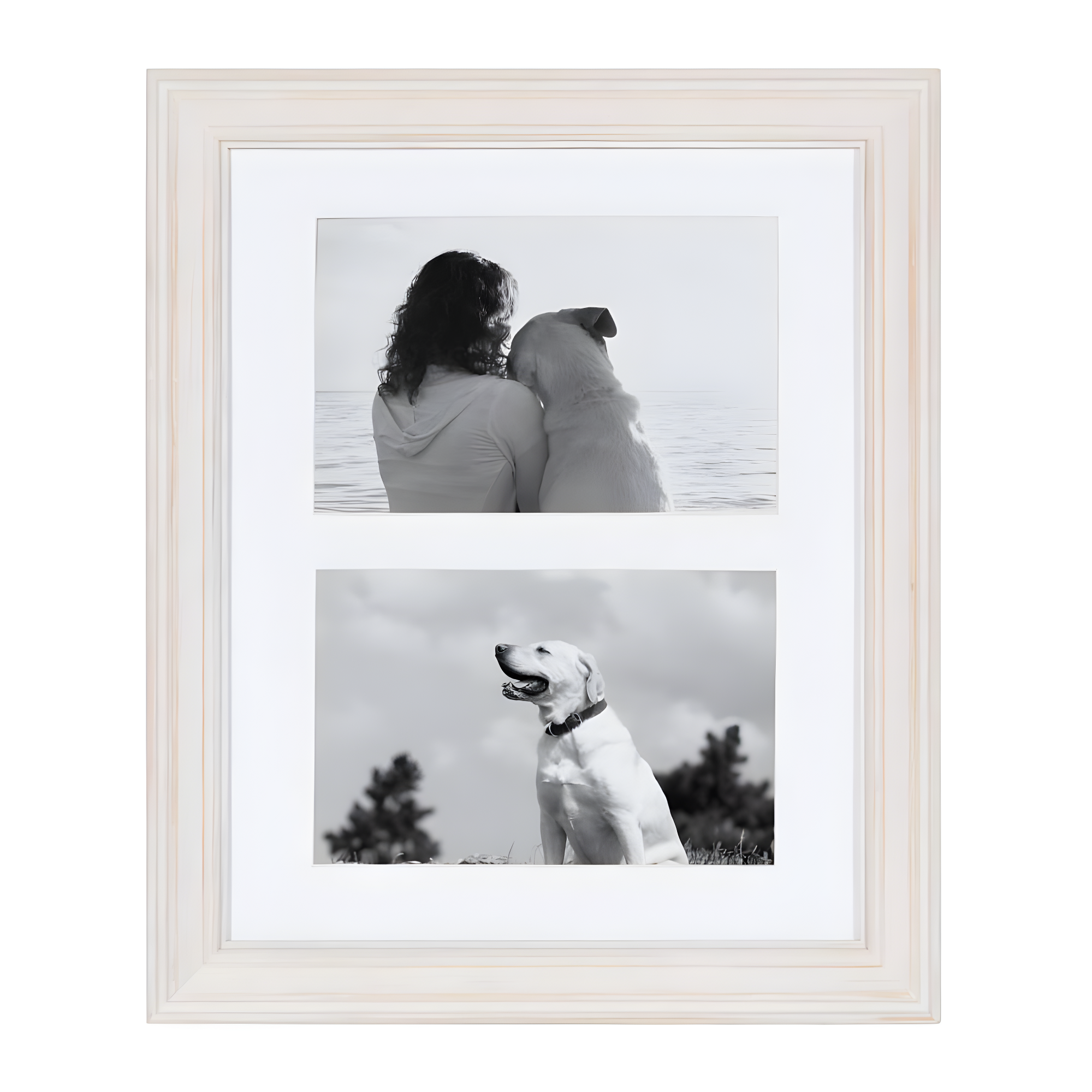 10pc Bordeaux Frame Box Set Matte White - Kate & Laurel All Things Decor: Wall Display, Modern Decor Style