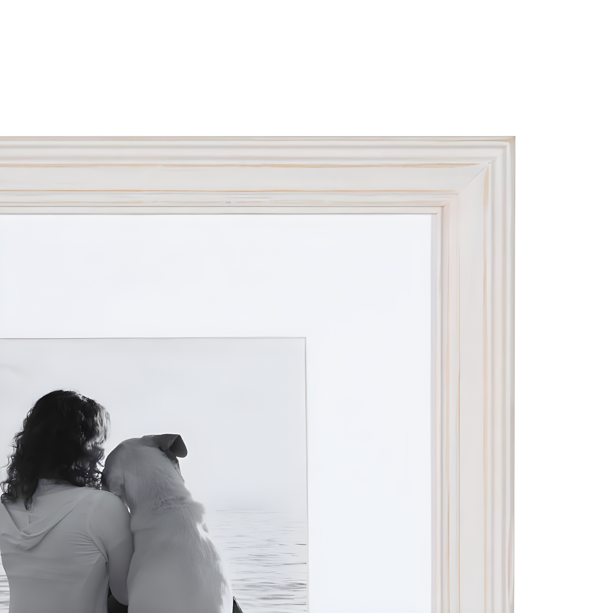 10pc Bordeaux Frame Box Set Matte White - Kate & Laurel All Things Decor: Wall Display, Modern Decor Style