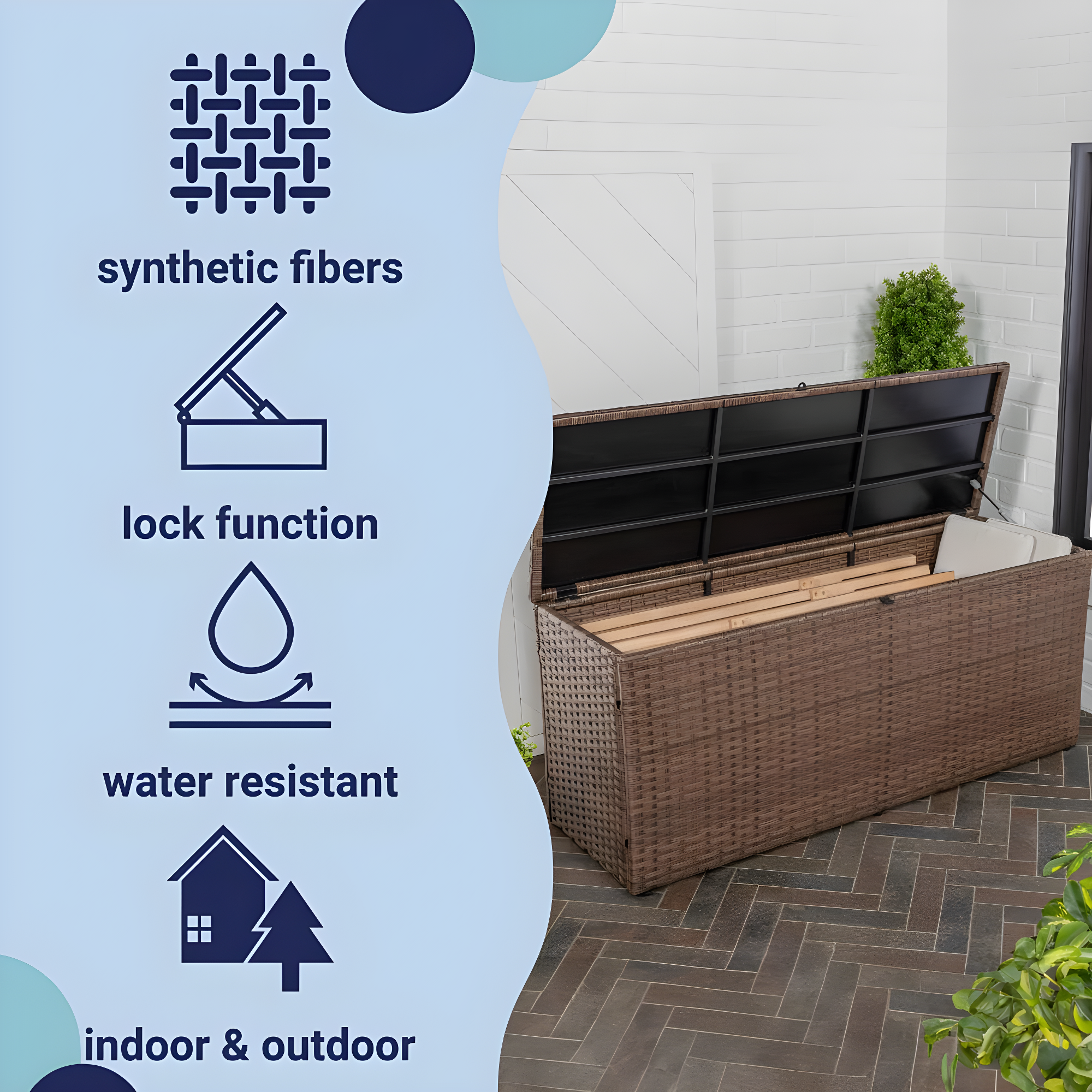 happimess Happimess Nino Water Resistant Deck Box