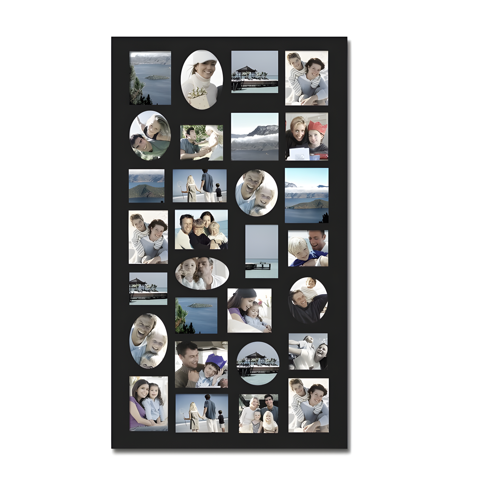 Adeco Trading Black Solid + Manufactured Wood Picture Frame