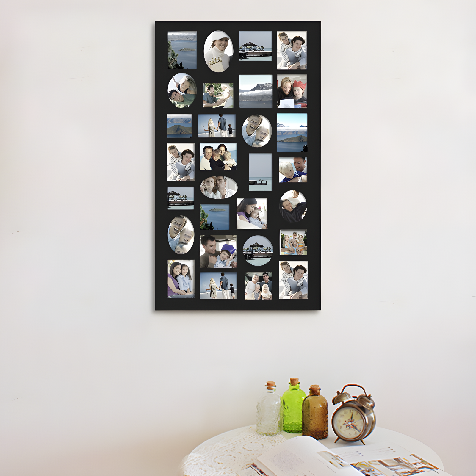 Adeco Trading Black Solid + Manufactured Wood Picture Frame