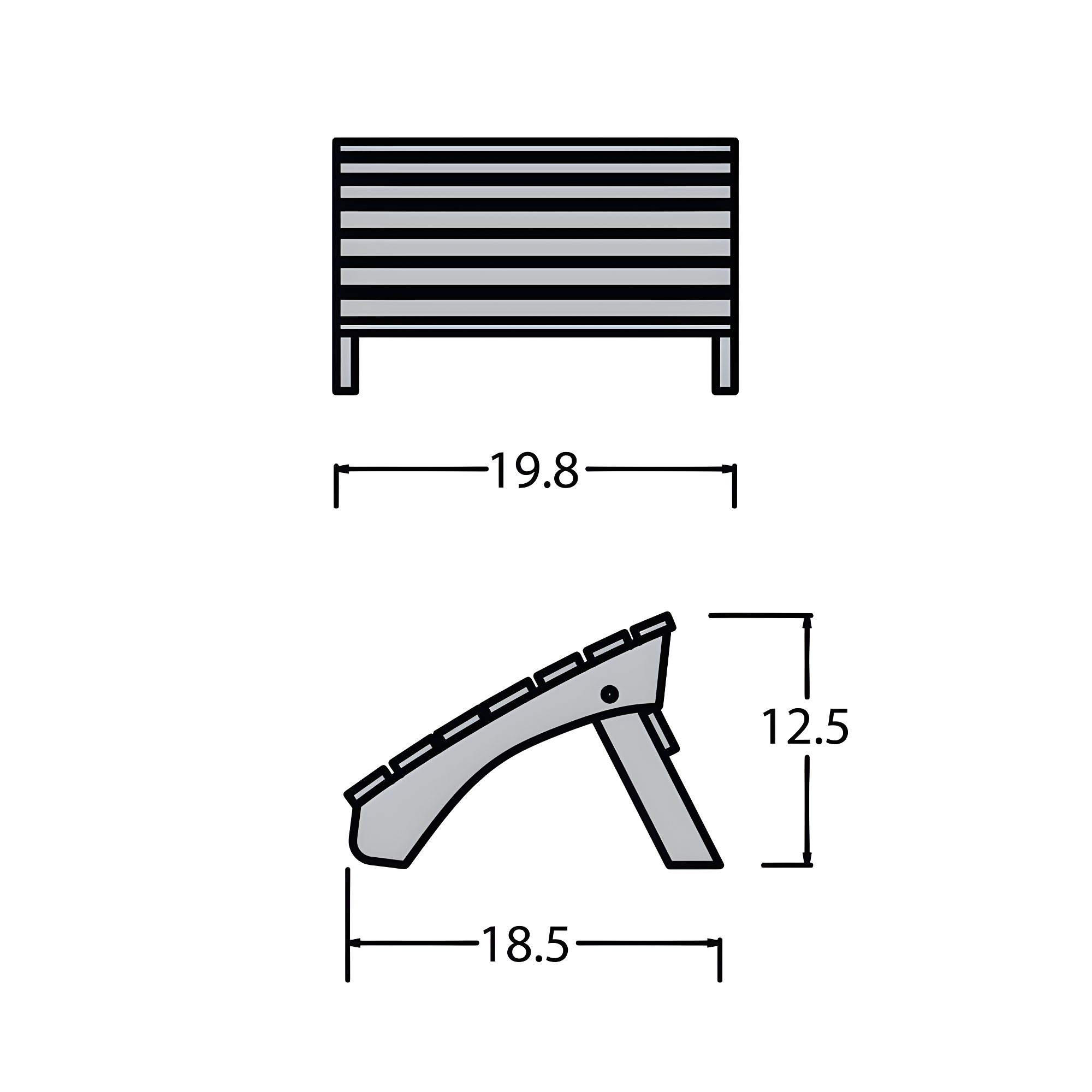 Folding Adirondack Ottoman