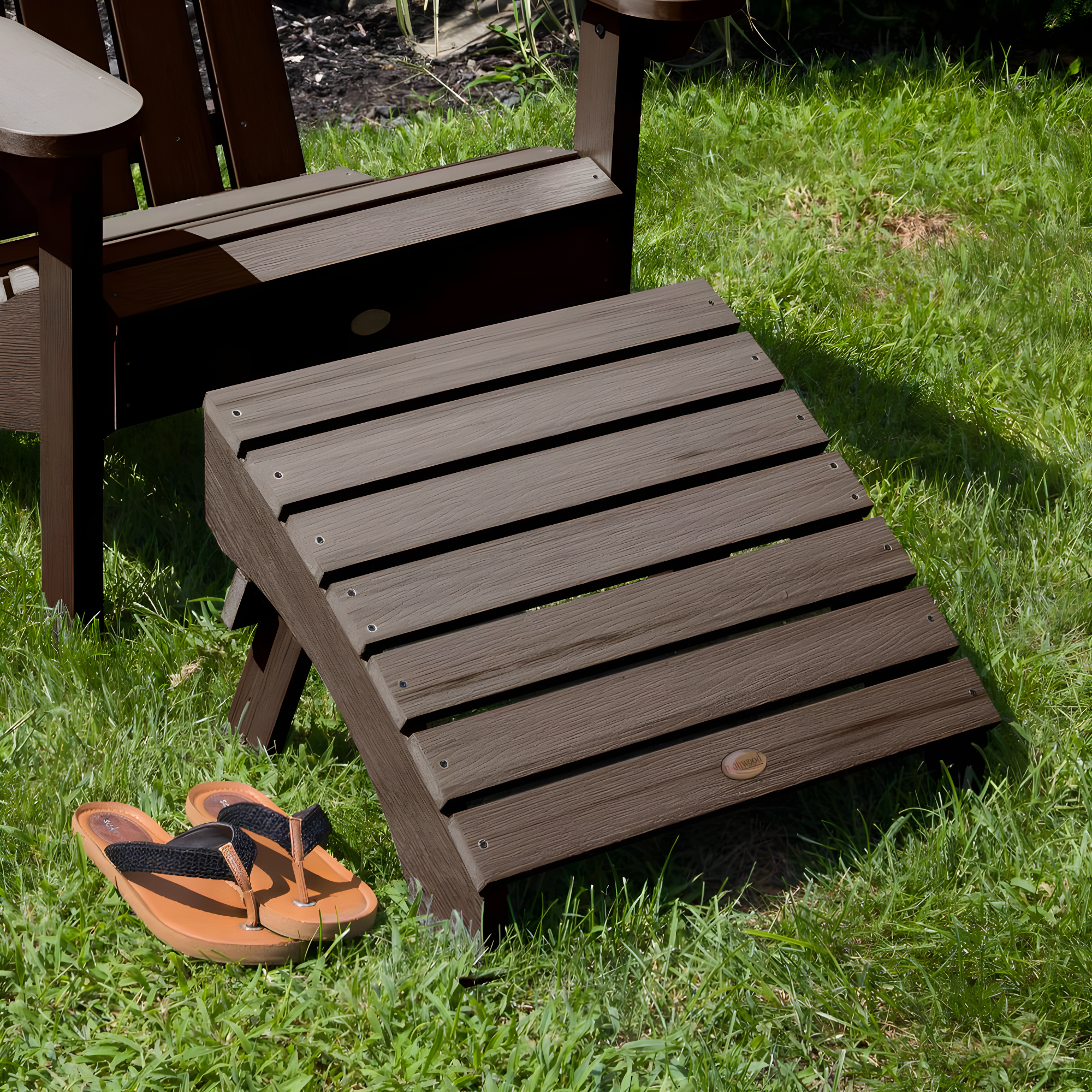 Folding Adirondack Ottoman
