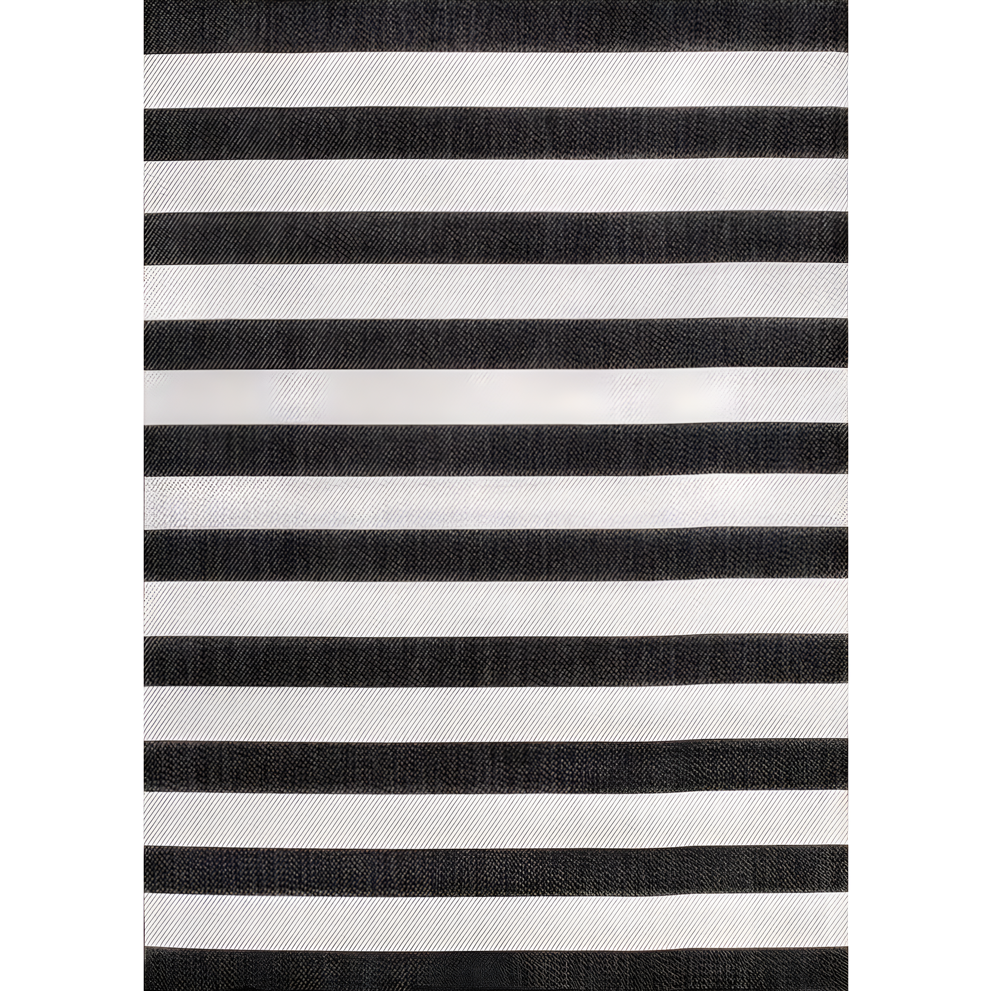 3' x 5' Negril Two-Tone Wide Stripe Indoor/Outdoor Area Rug, Black/Cream - JONATHAN Y