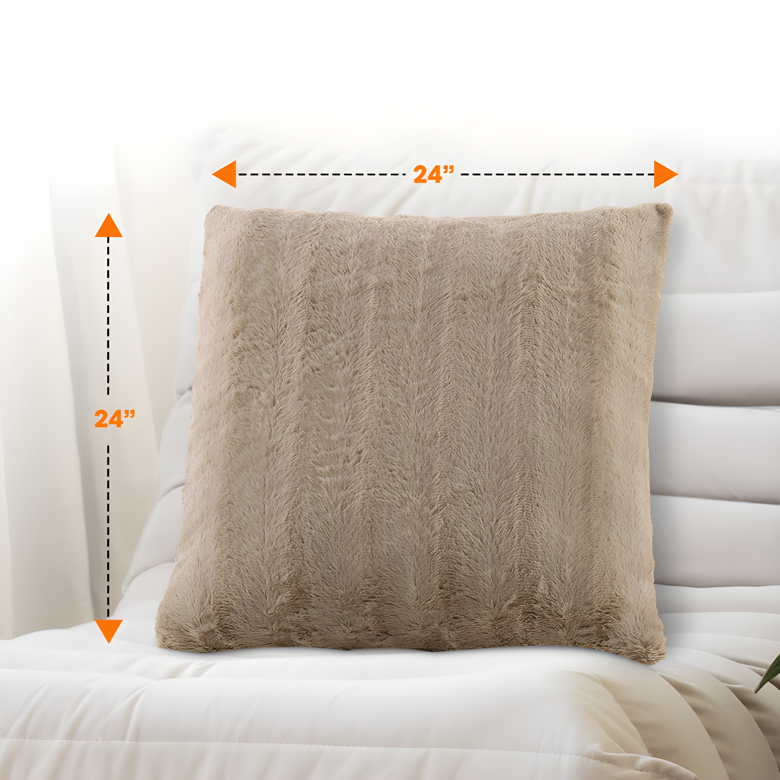 Cheer Collection FRBIN Square Pillow Cover & Insert (Set of 2)