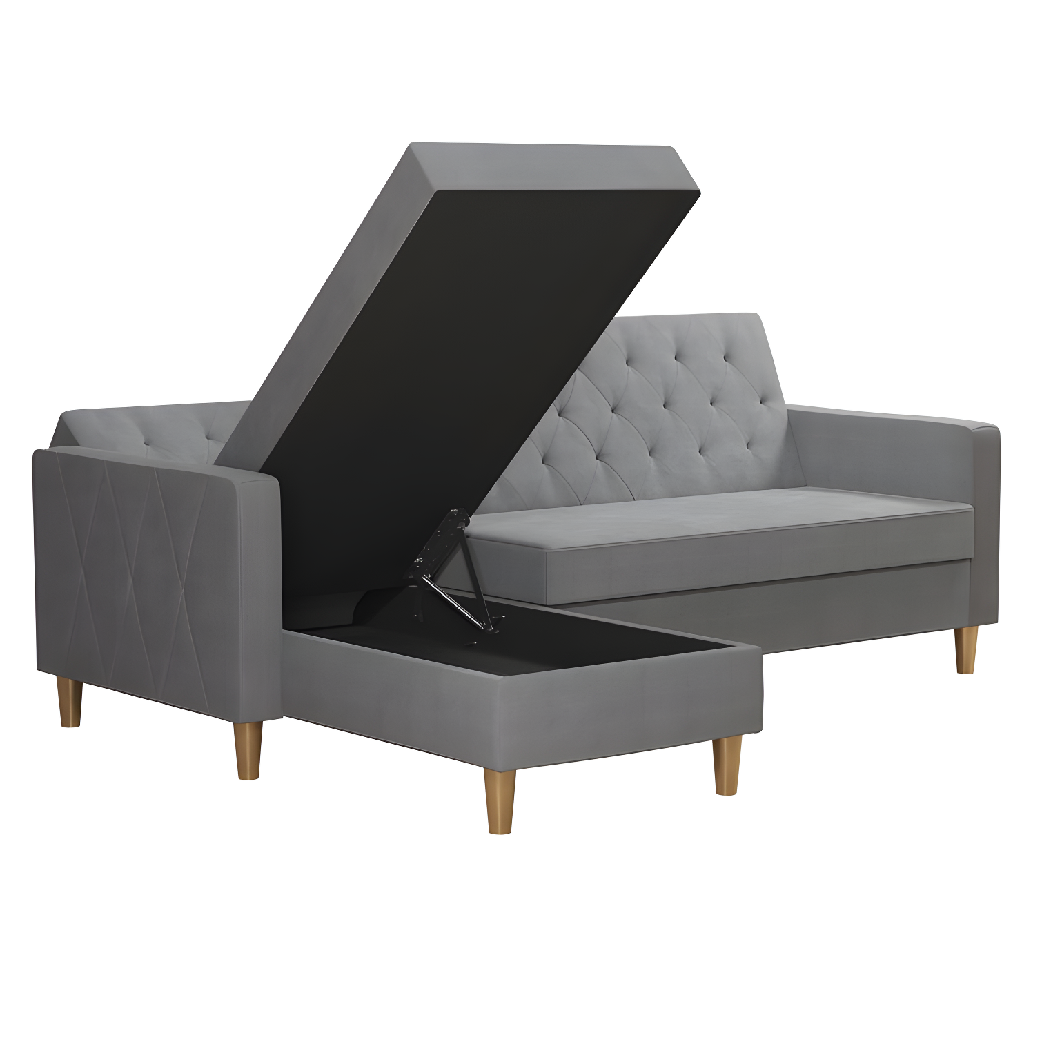 Liberty Upholstered Reversible Chaise Sectional with Storage