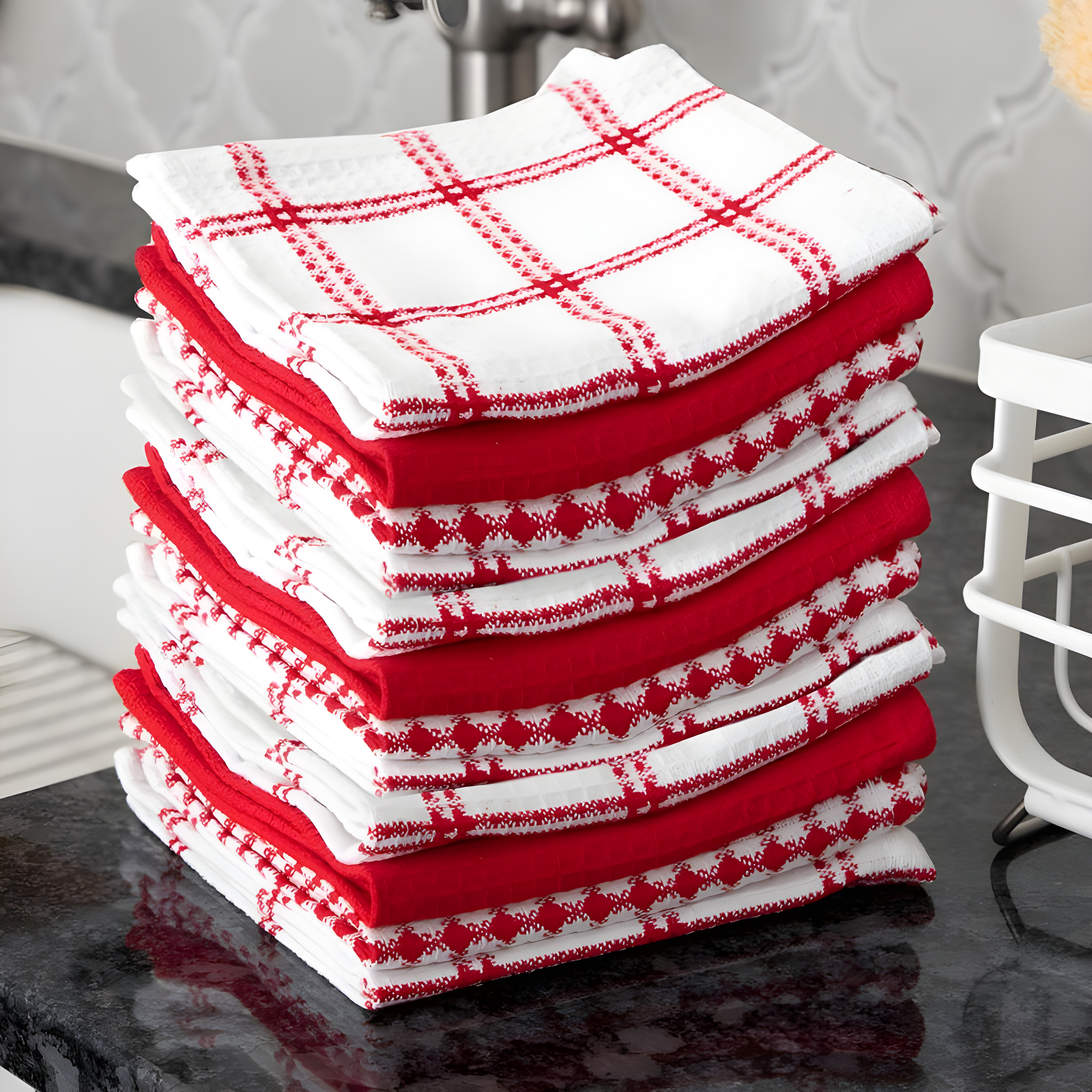 T-fal Flat Waffle Kitchen Dishcloth Set