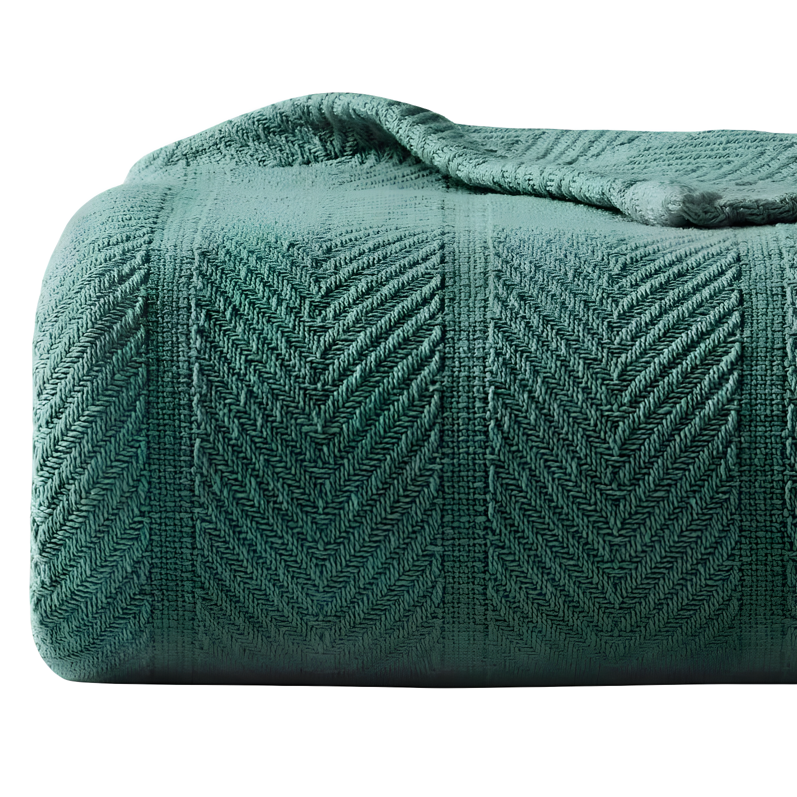 Eddie Bauer Herringbone Cotton Reversible Blanket