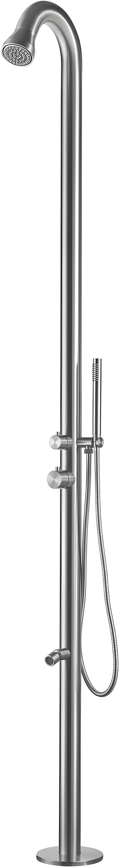Stainless Steel Free Standing Outdoor Shower