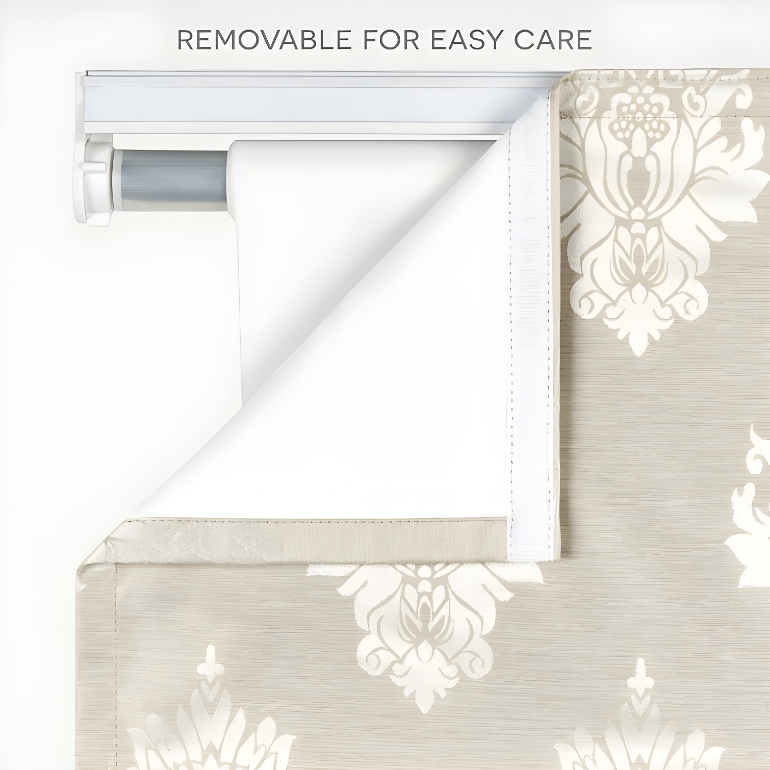 Amalgamated Textiles Exclusive Home Marseilles Damask 100% Blackout Roman Shade