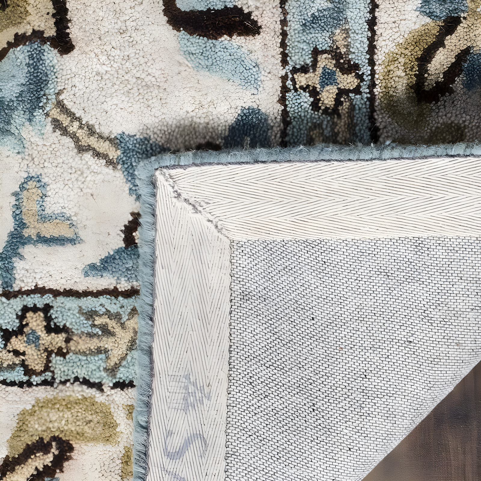 Antiquity AT812 Hand Tufted Indoor Area Rug - Peacock/Blue - 6'x9' - Safavieh