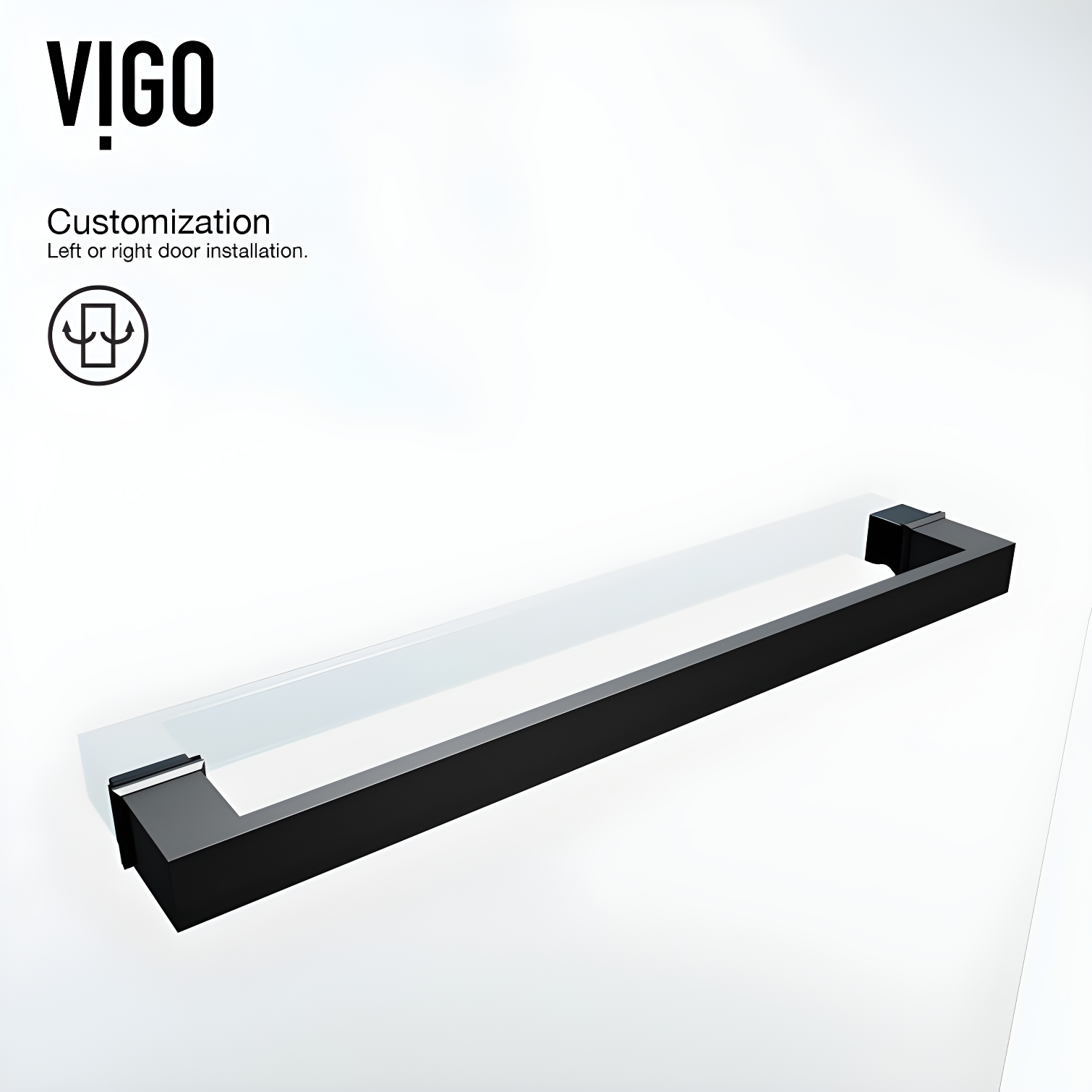 Rialto 34" W x 58" H Hinged Frameless Tub Door with with 5/16" Glass