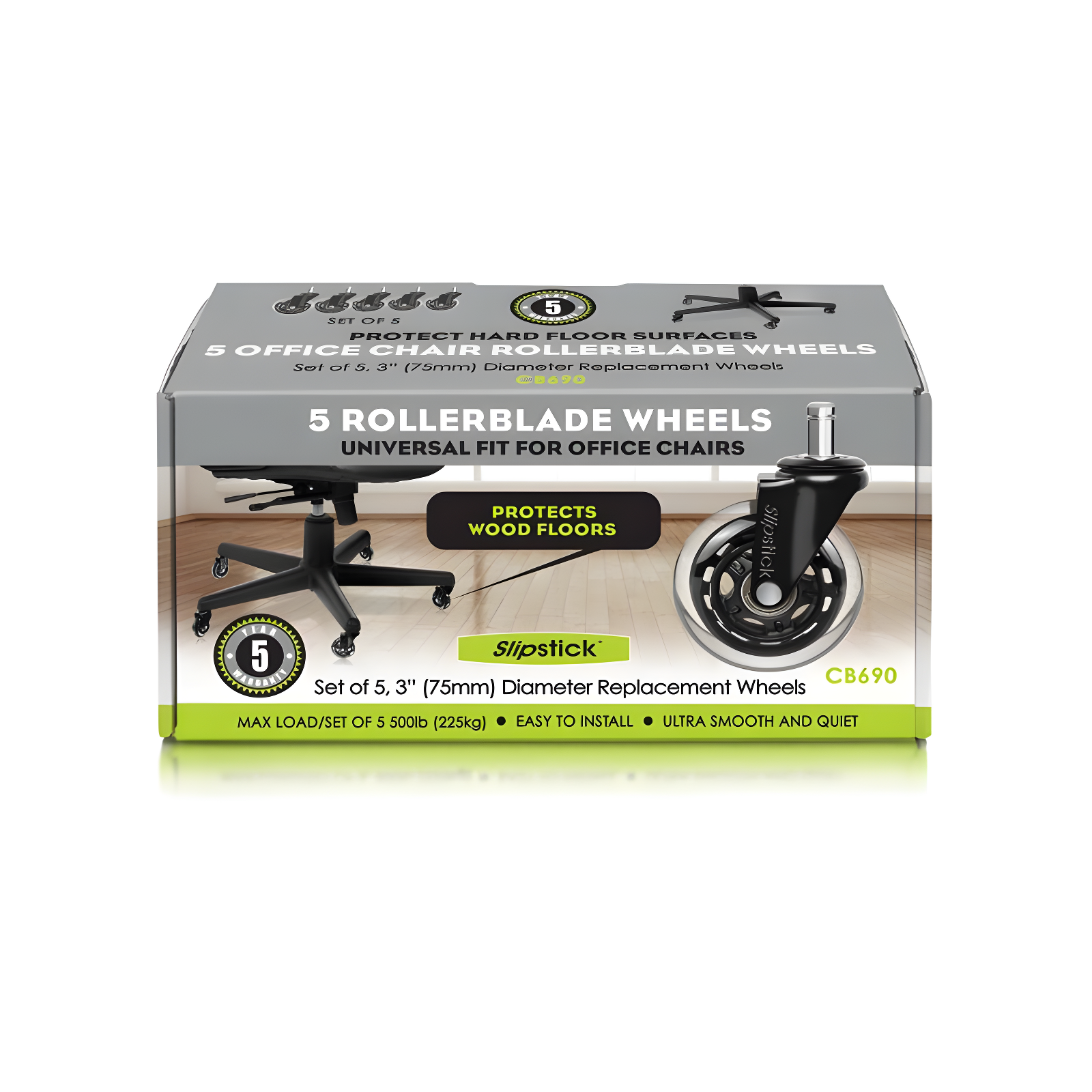 Slipstick Casters (Set of 5)