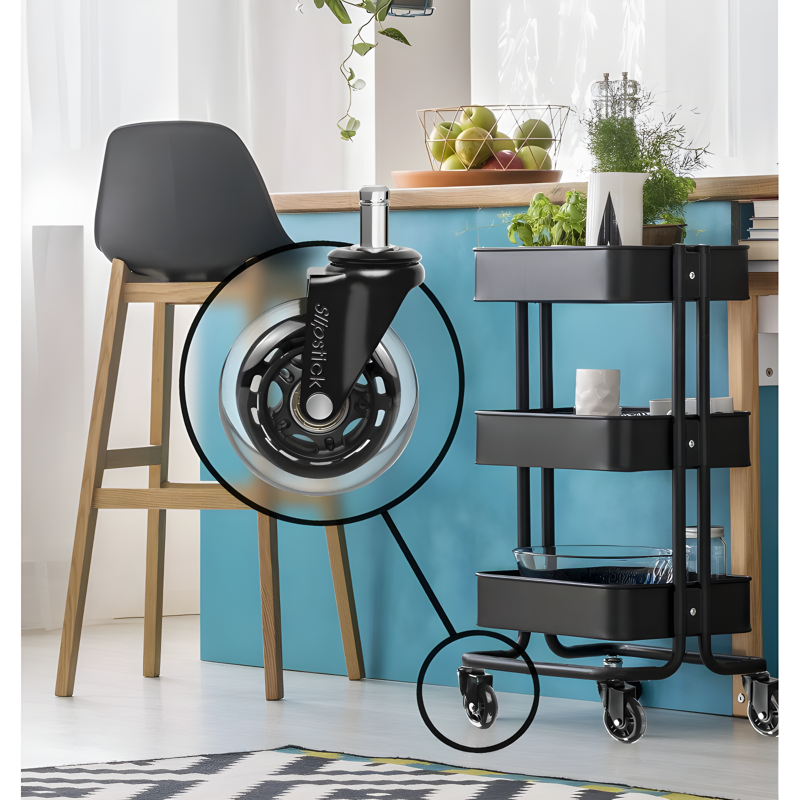 Slipstick Casters (Set of 5)