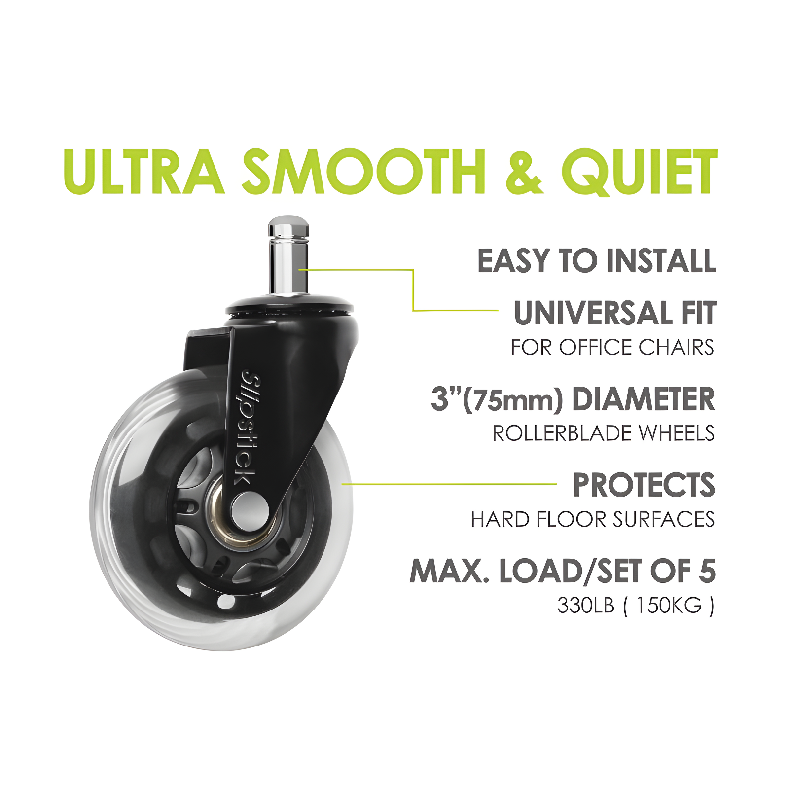 Slipstick Casters (Set of 5)