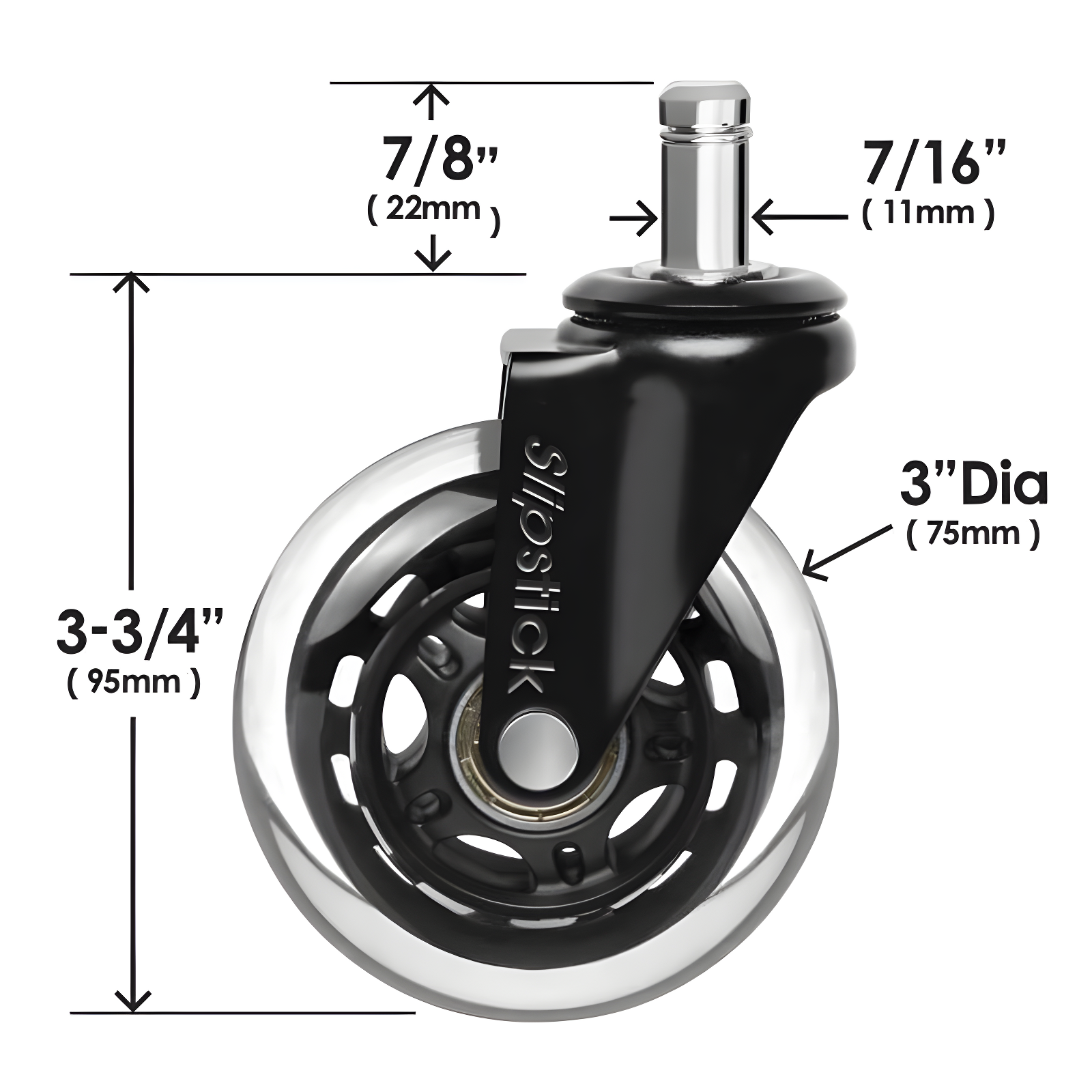 Slipstick Casters (Set of 5)