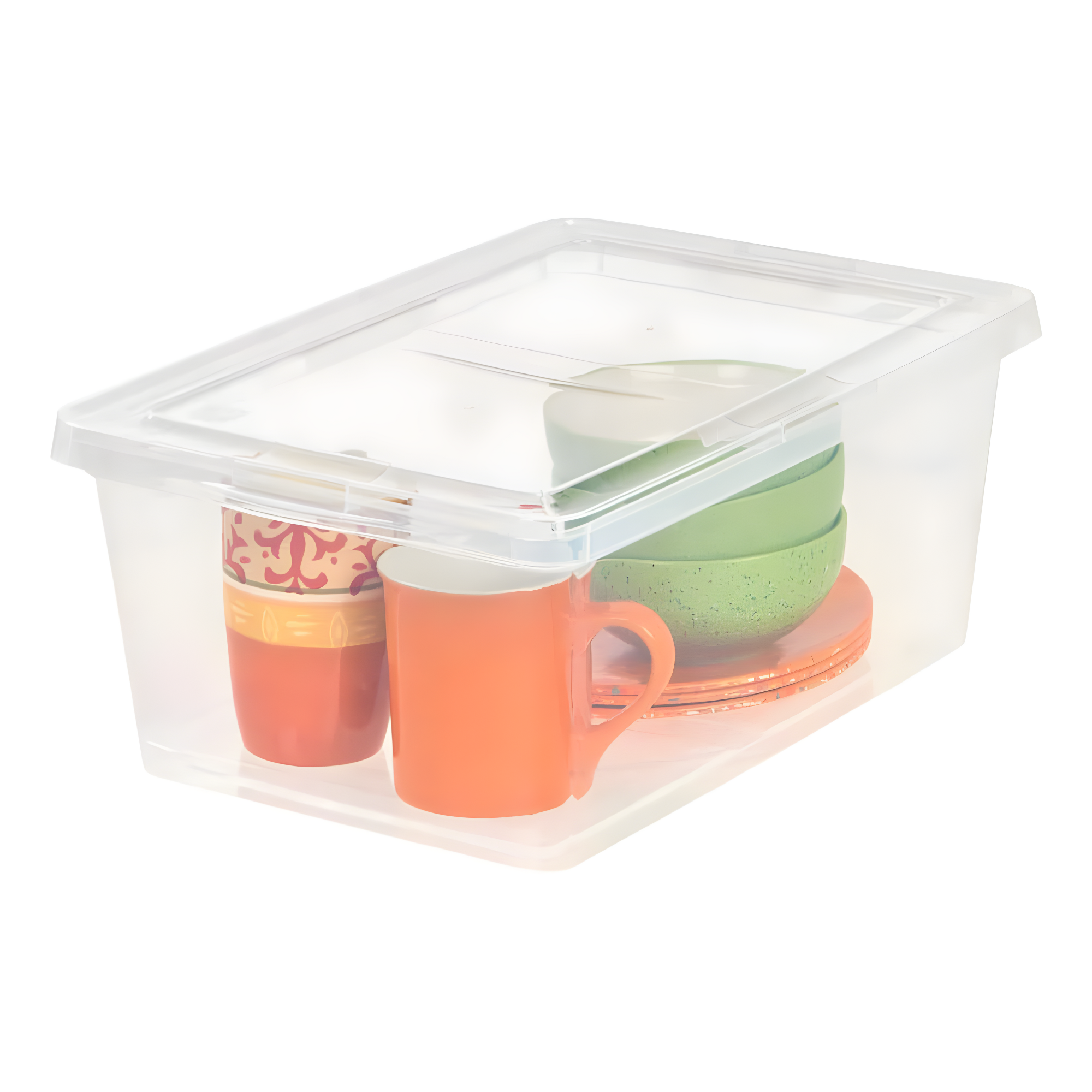 IRIS USA 17 Quart Clear Storage Box, Clear