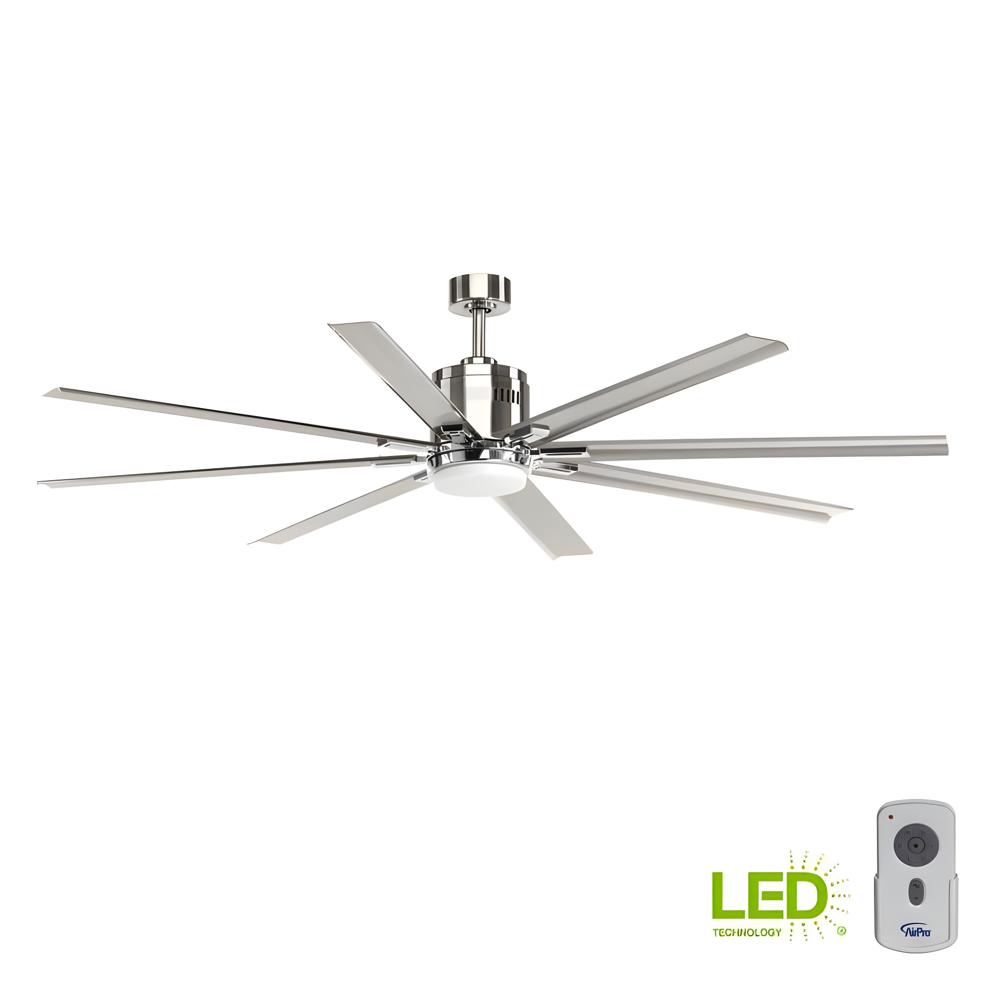 Vast Collection 72" 18W LED Eight Blade Fan