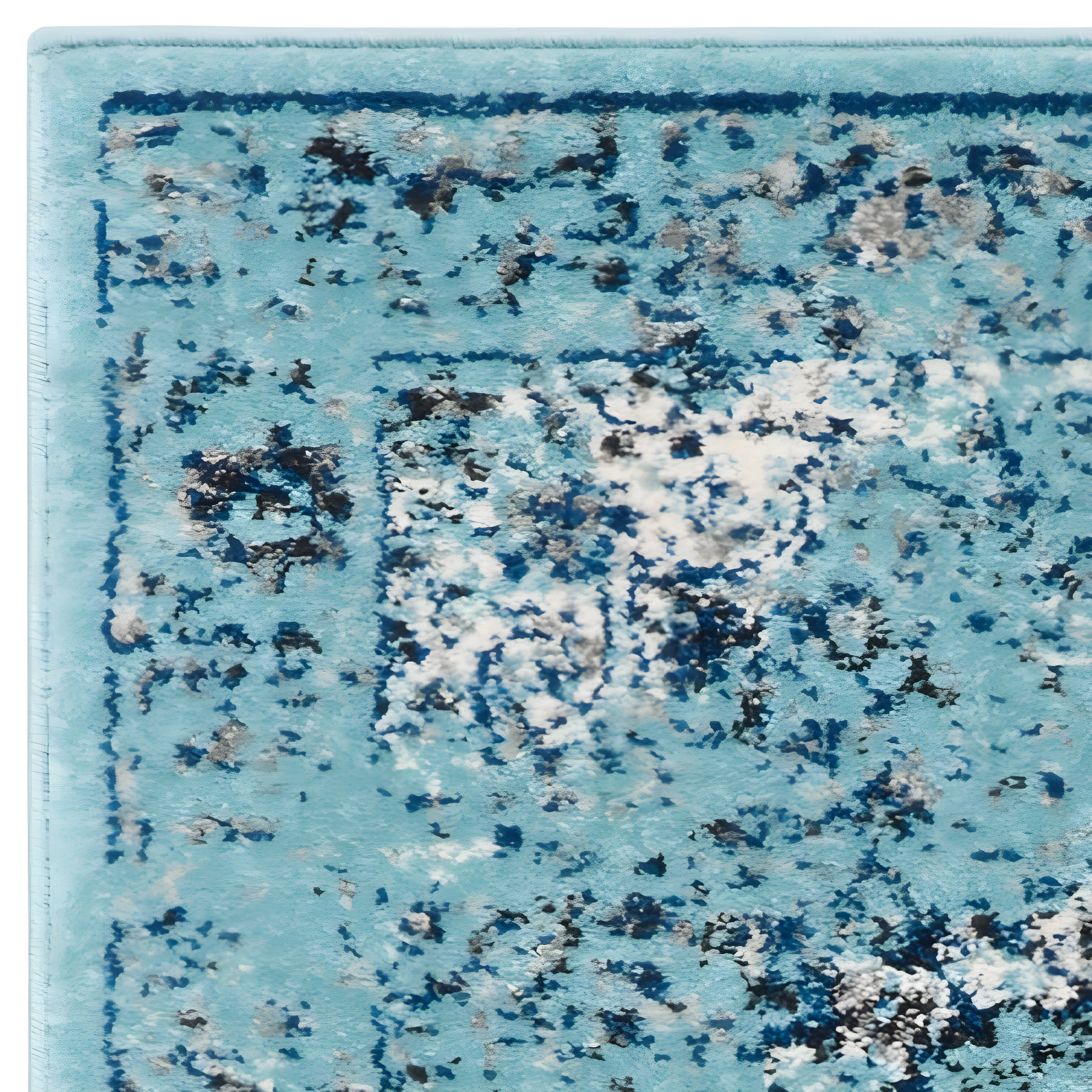 Evoke EVK220 Power Loomed Accent Rug - Light Blue/Light Blue - 2'2"x4' - Safavieh.