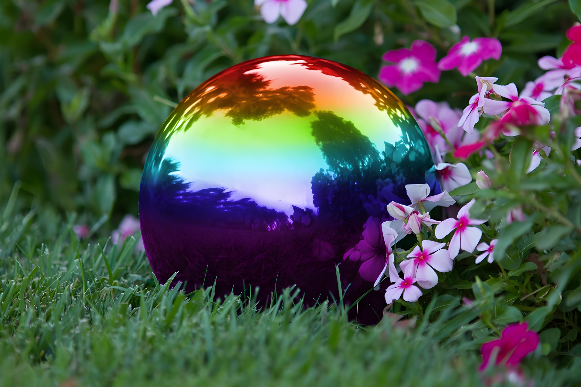 The Holiday Aisle® Champlain Metal Abstract Gazing Ball