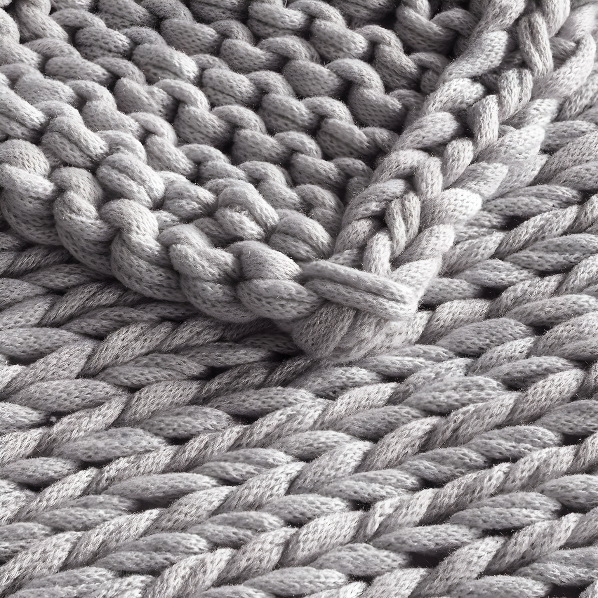 Kelly Clarkson Home Madison Hand Made Chunky Double Knit Throw Blanket