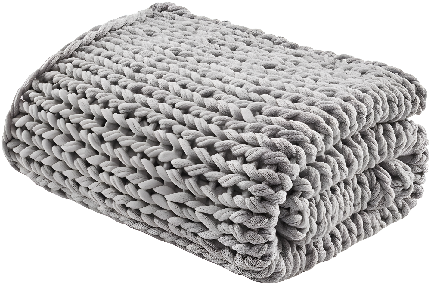 Kelly Clarkson Home Madison Hand Made Chunky Double Knit Throw Blanket