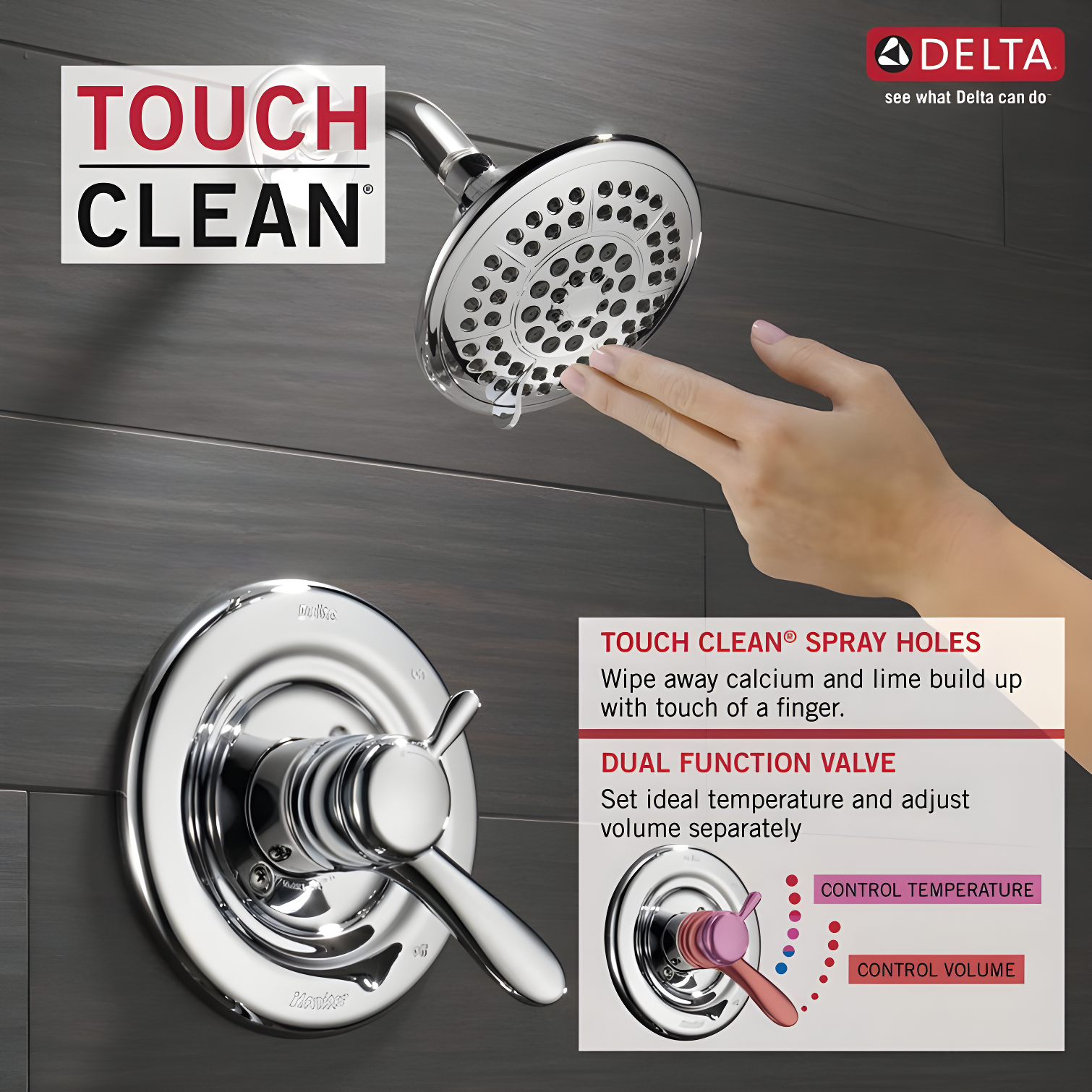 Lahara 17 Series Dual-Function Shower Faucet Set, Shower Handle Trim Kit