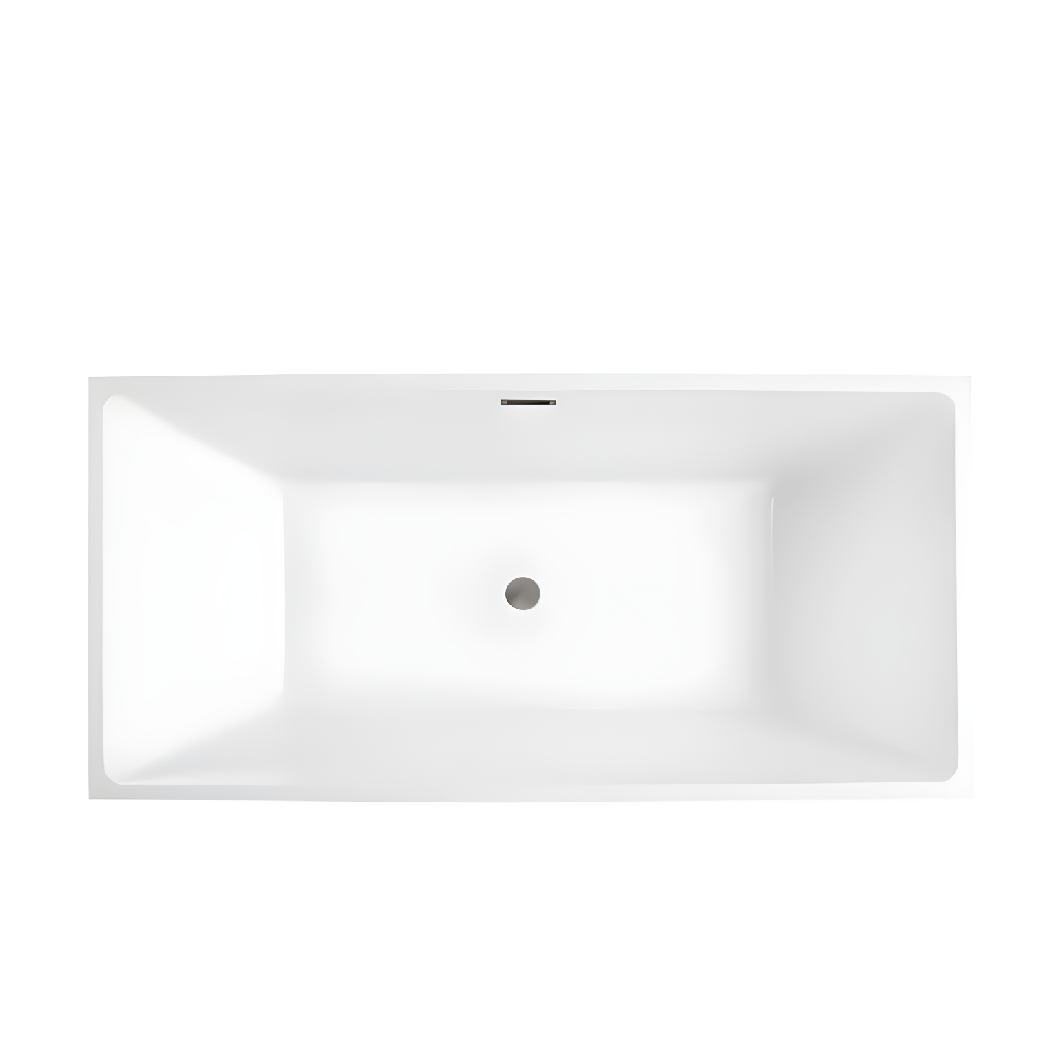 66.9" x 33" Freestanding Soaking Bathtub