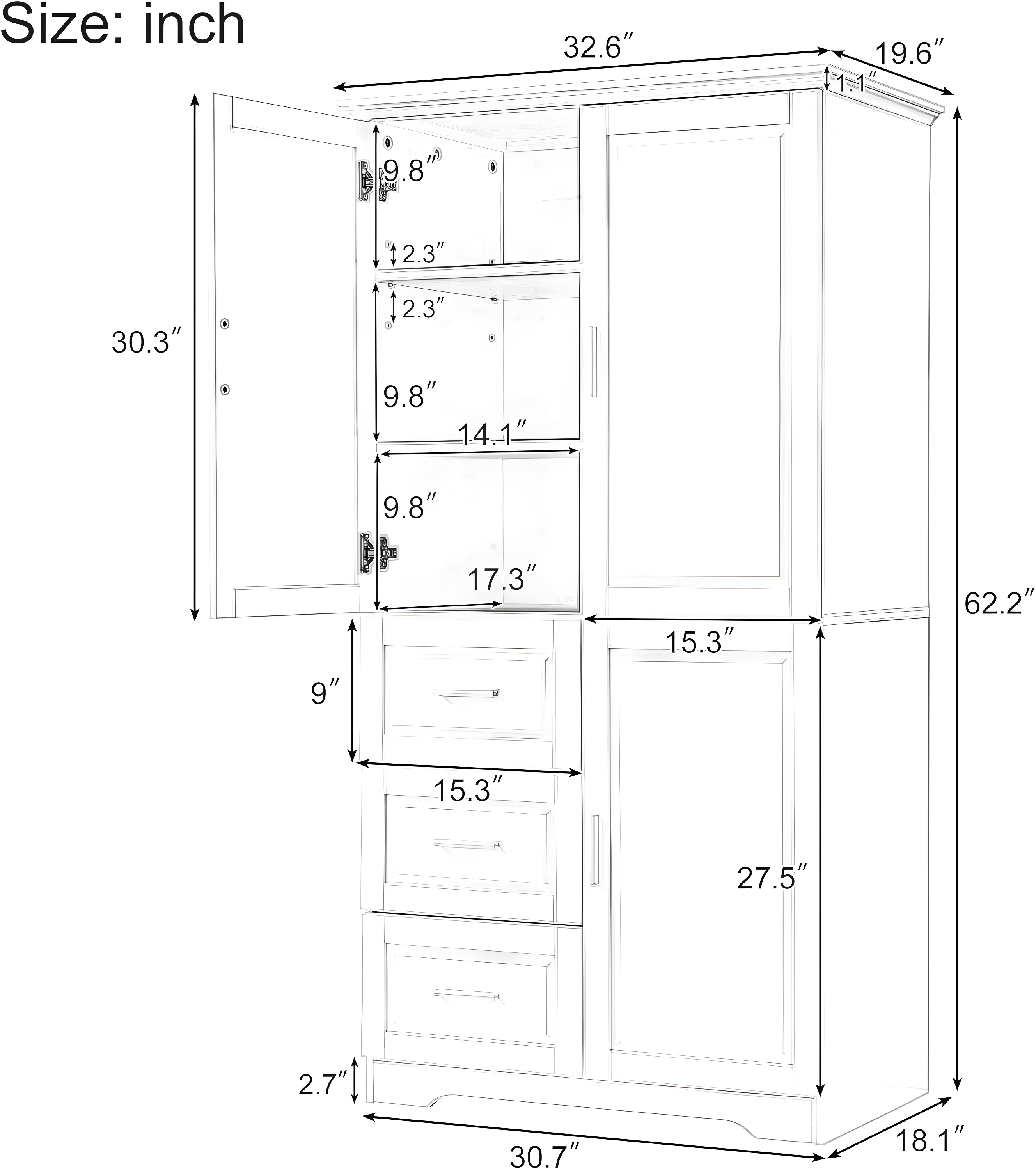 Bathroom Storage Freestanding Bathroom Cabinet