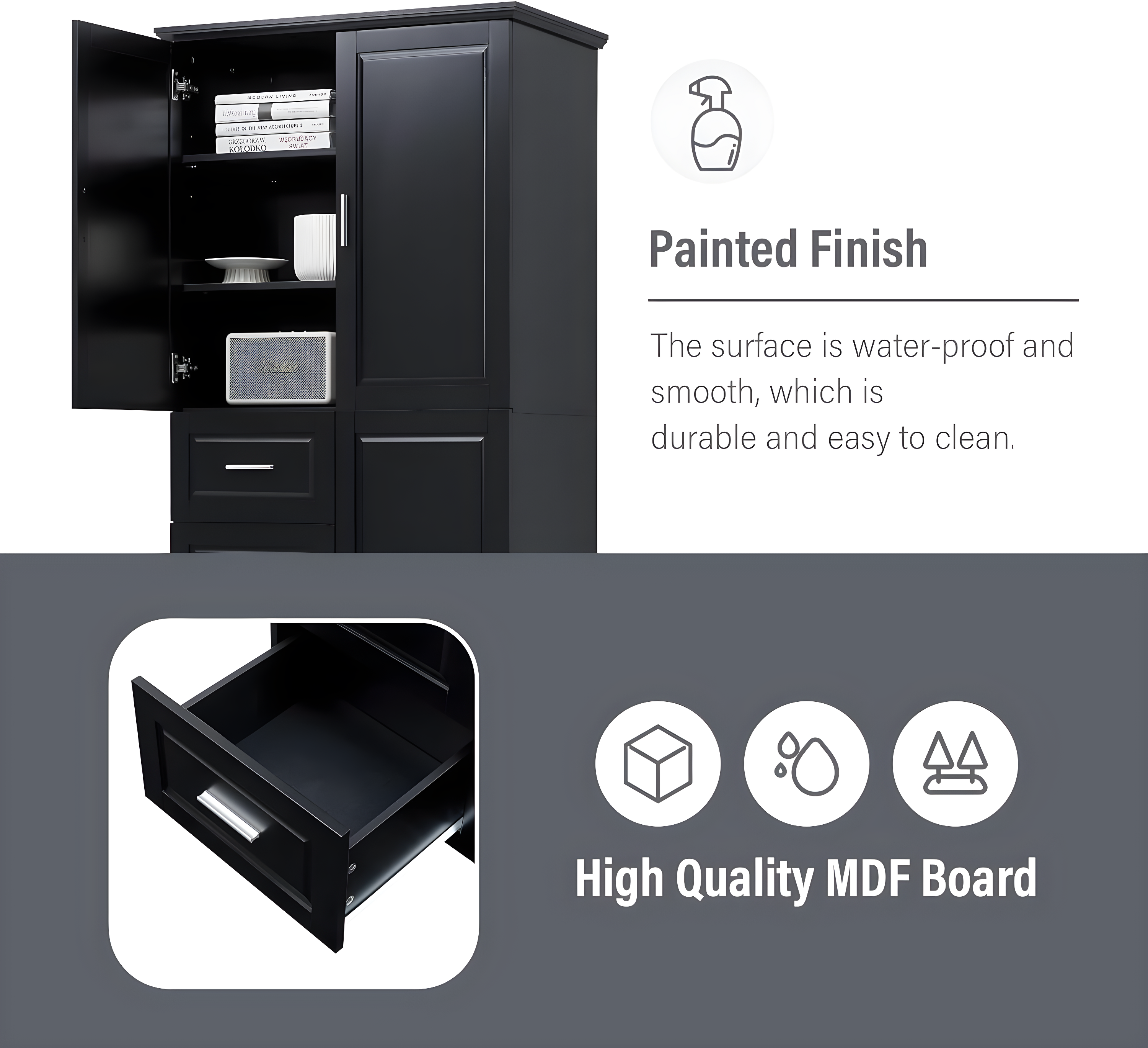 Bathroom Storage Freestanding Bathroom Cabinet