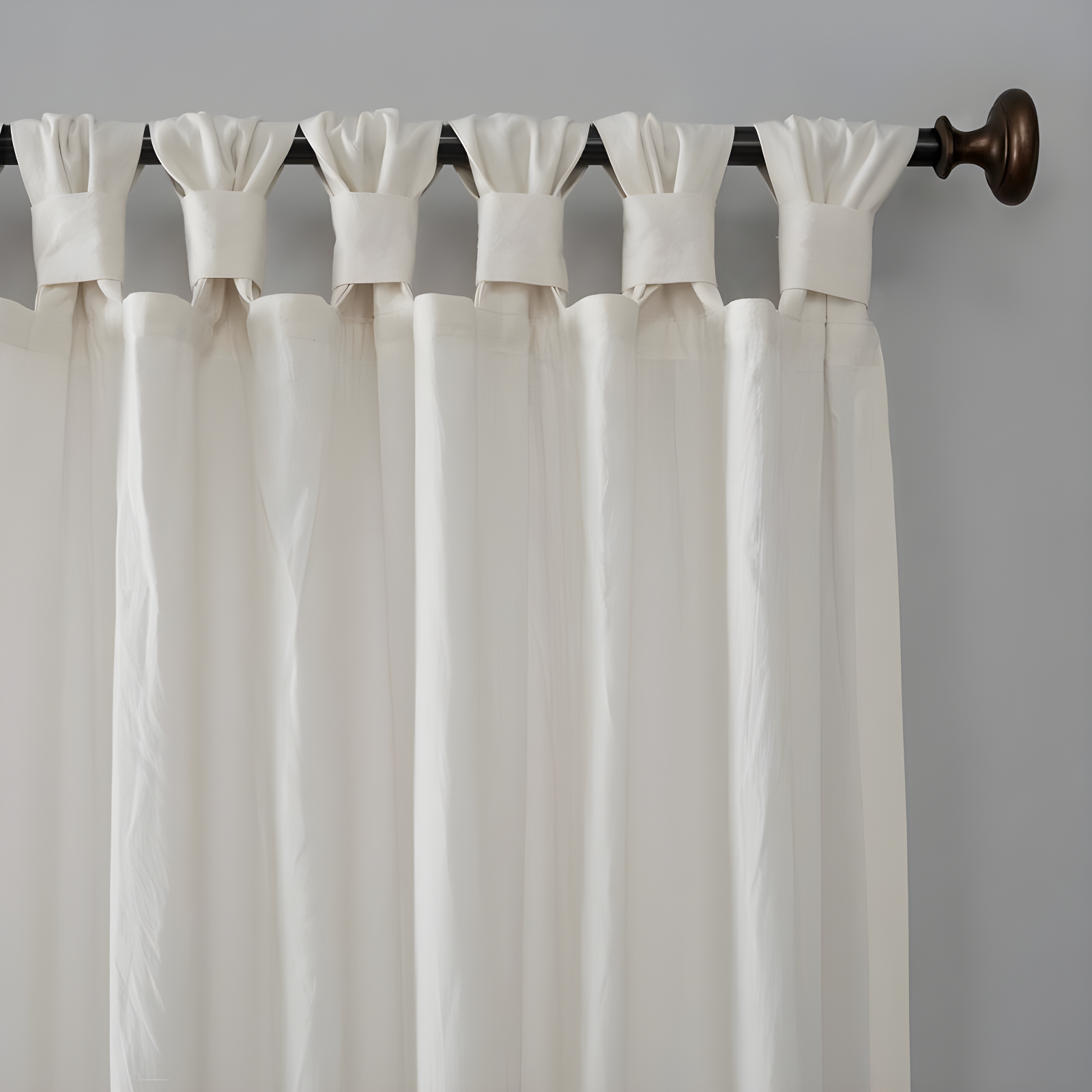 August Grove® Archaeo Sarro Washed Cotton Semi-Sheer Tab Top Curtain Panel